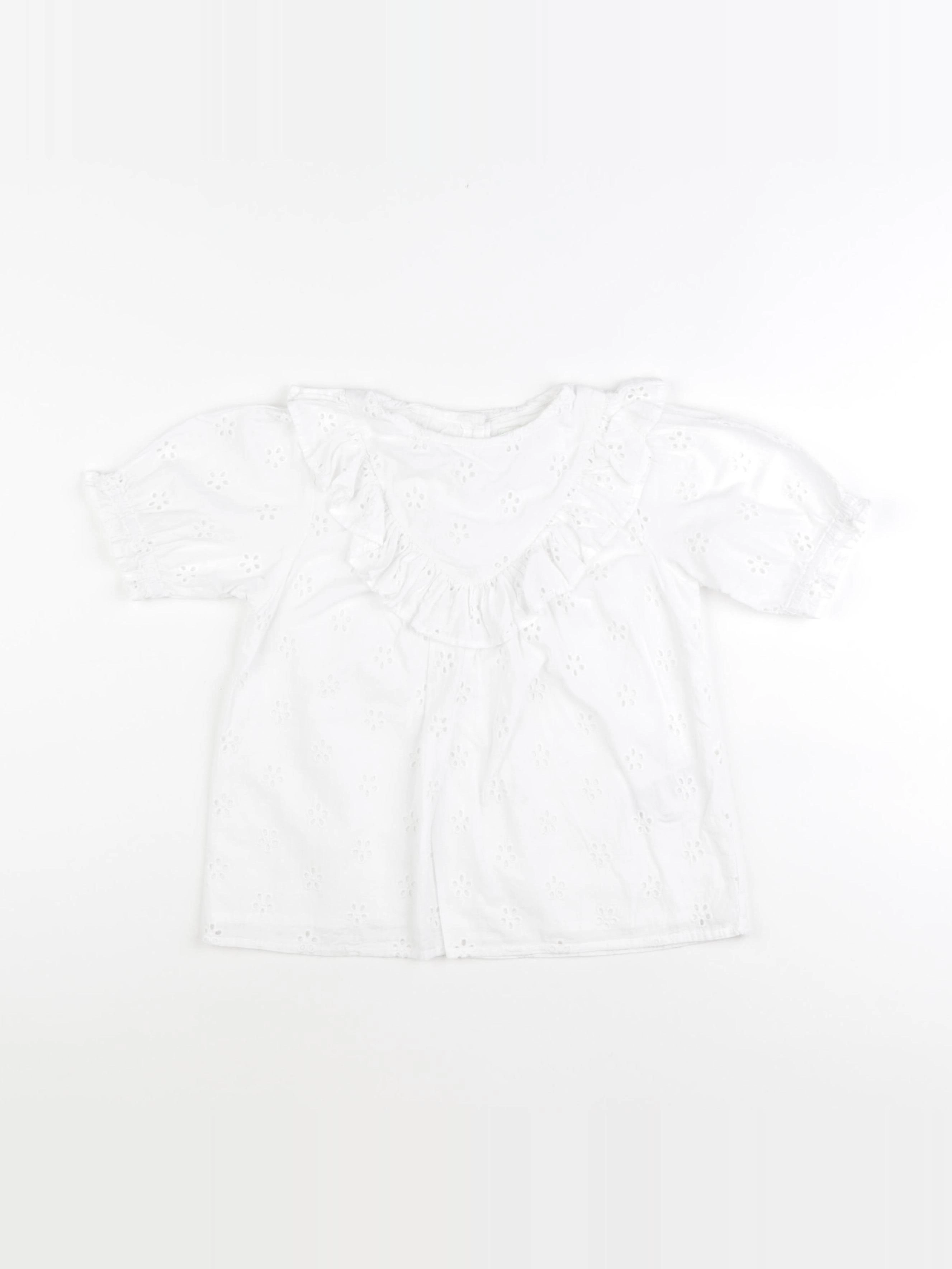Vertbaudet - blouse blanc - 7 ans