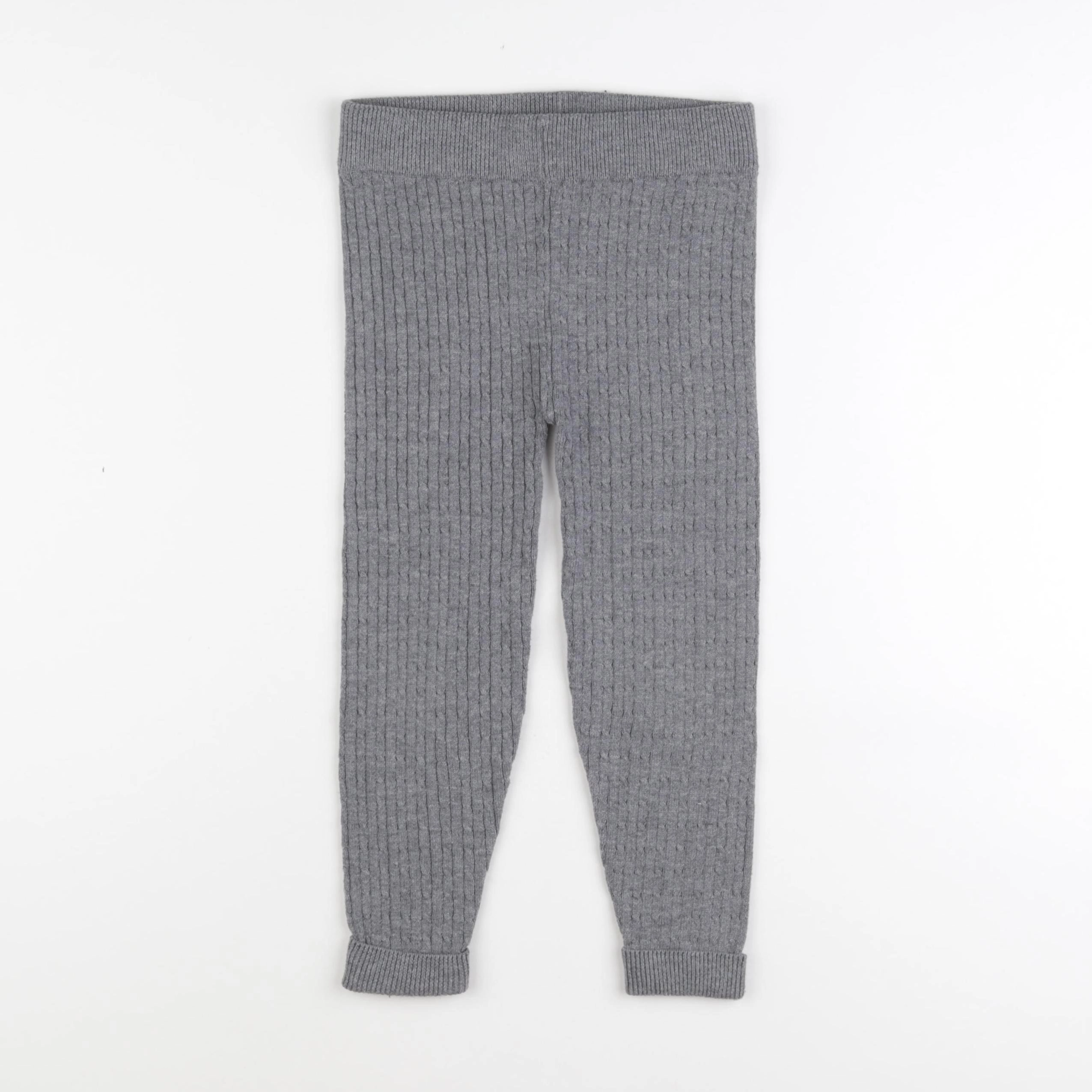 Vertbaudet - legging gris - 5 ans