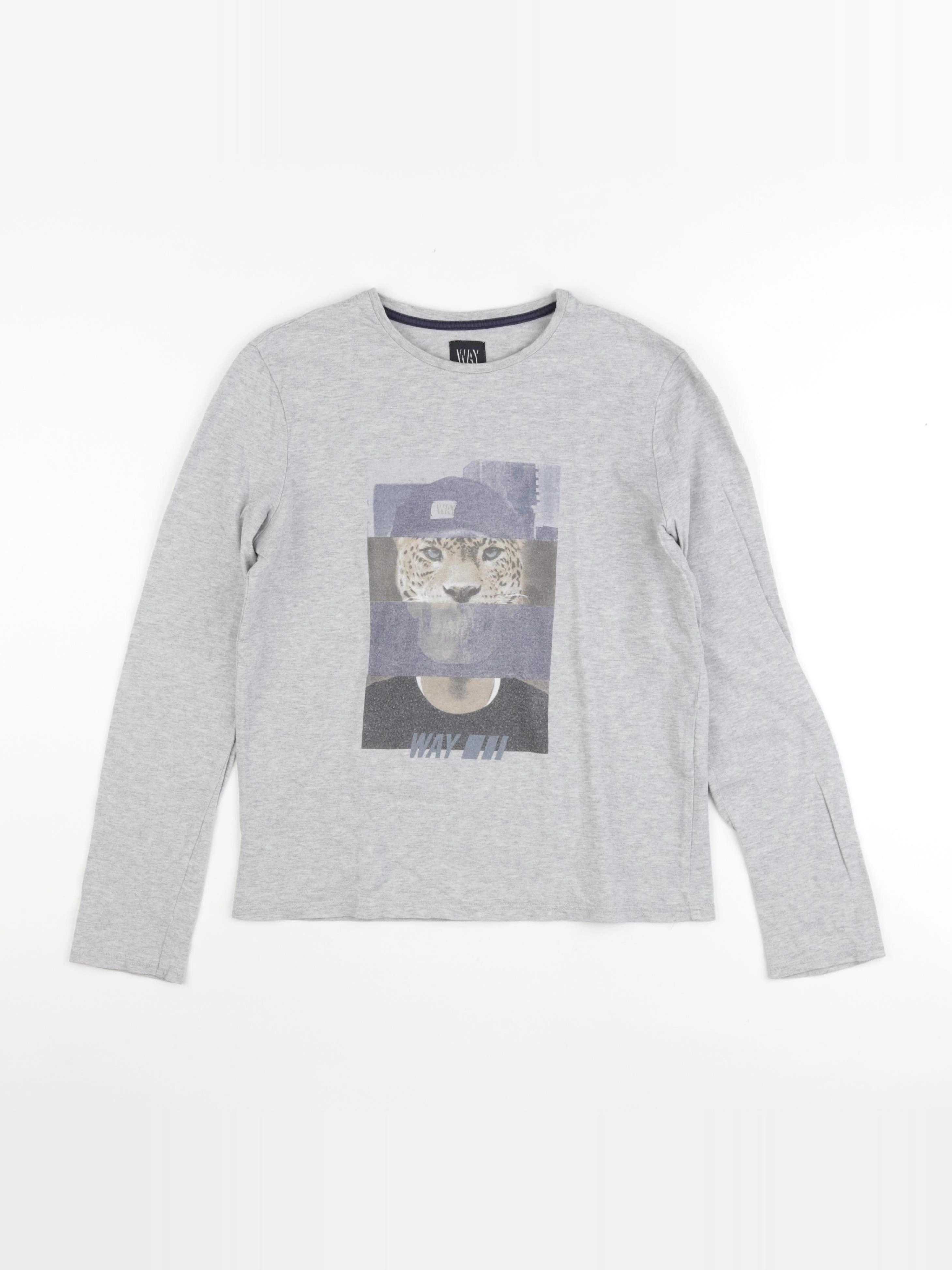 IKKS - tee-shirt gris - 12 ans