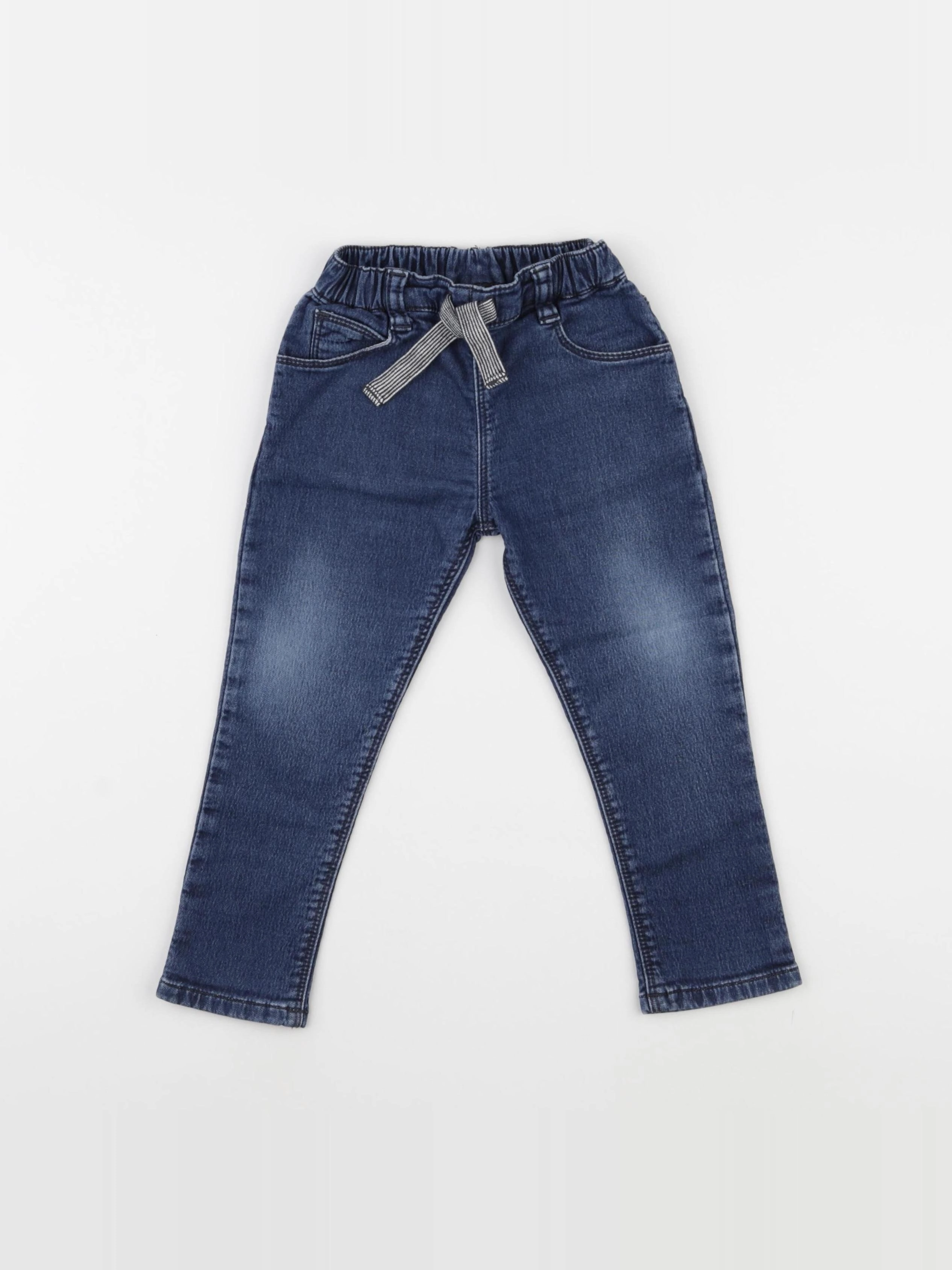 Petit Bateau - pantalon bleu - 24 mois