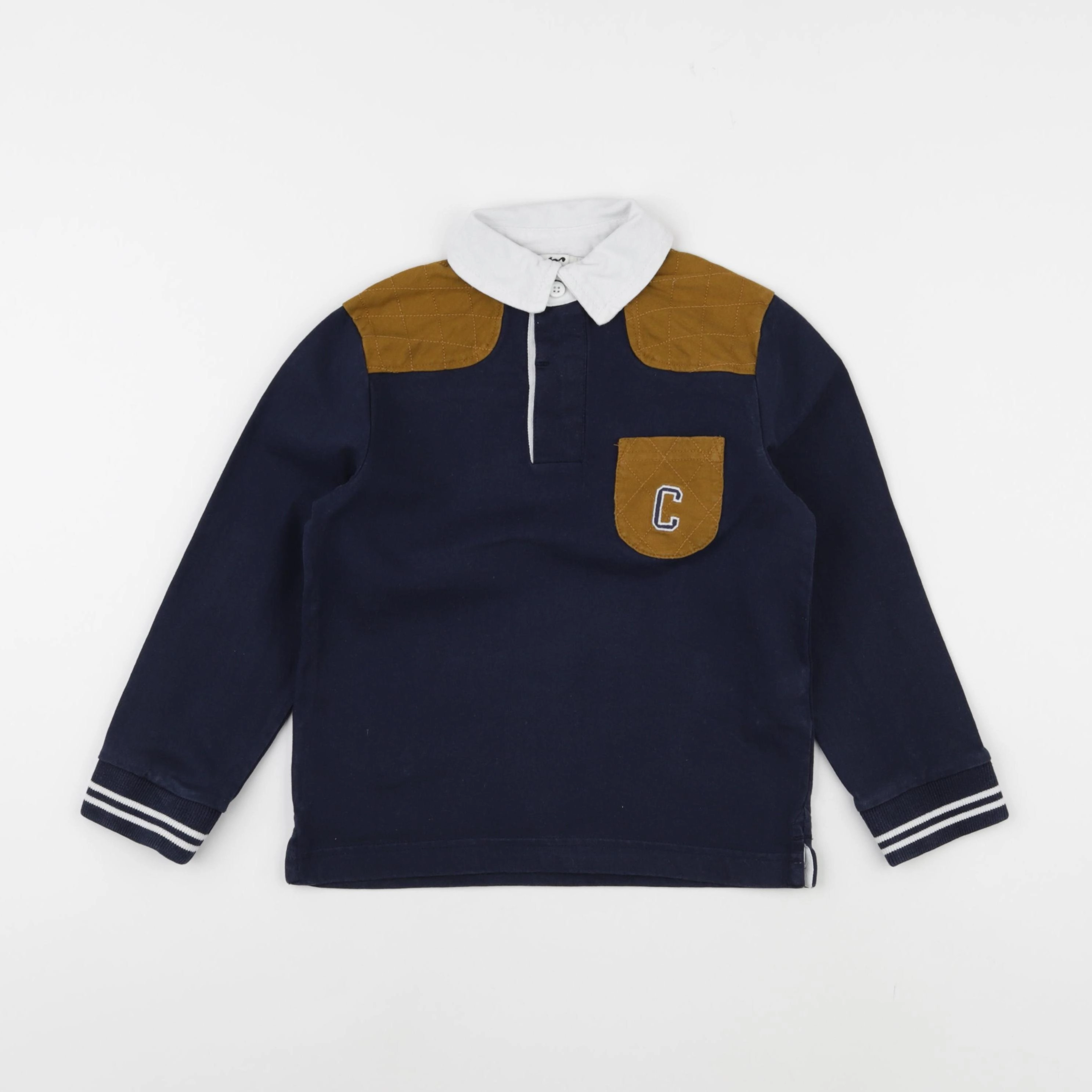 Cyrillus - polo bleu - 6 ans