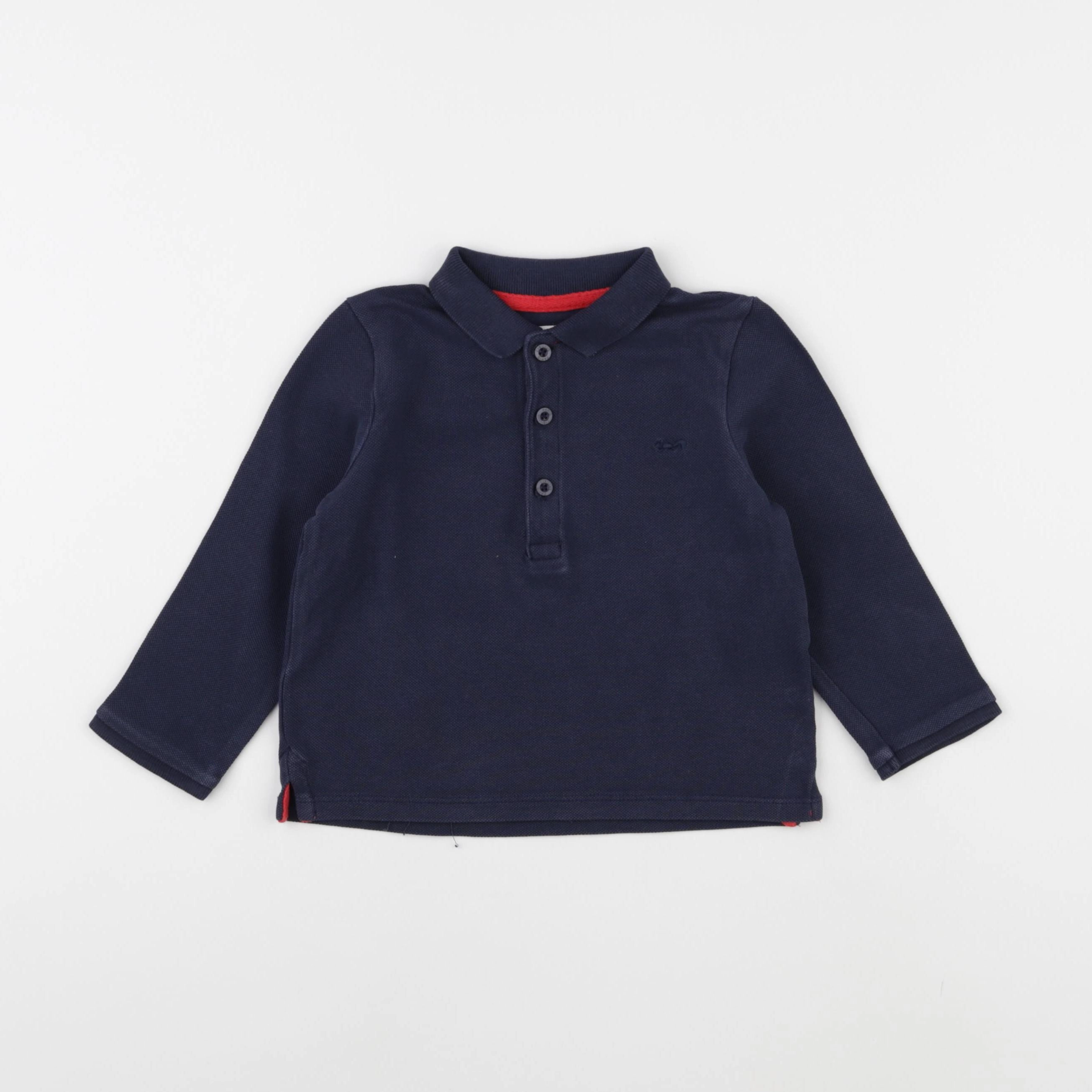 Cyrillus - polo bleu - 24 mois