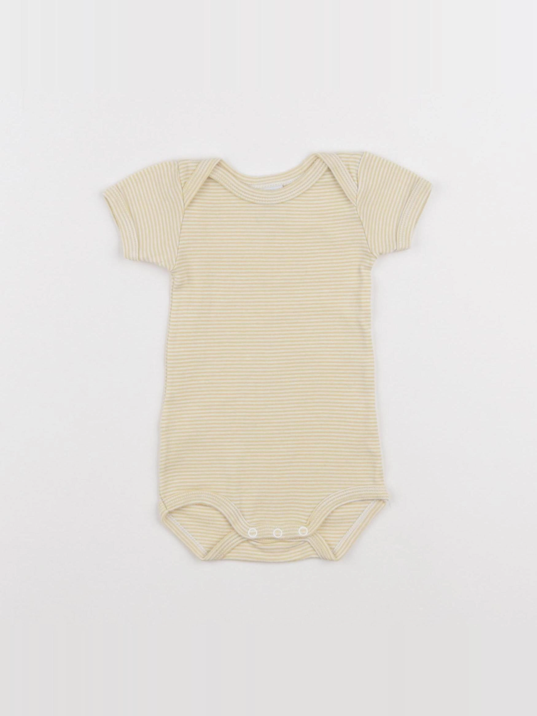 Petit Bateau - body jaune - 3 mois