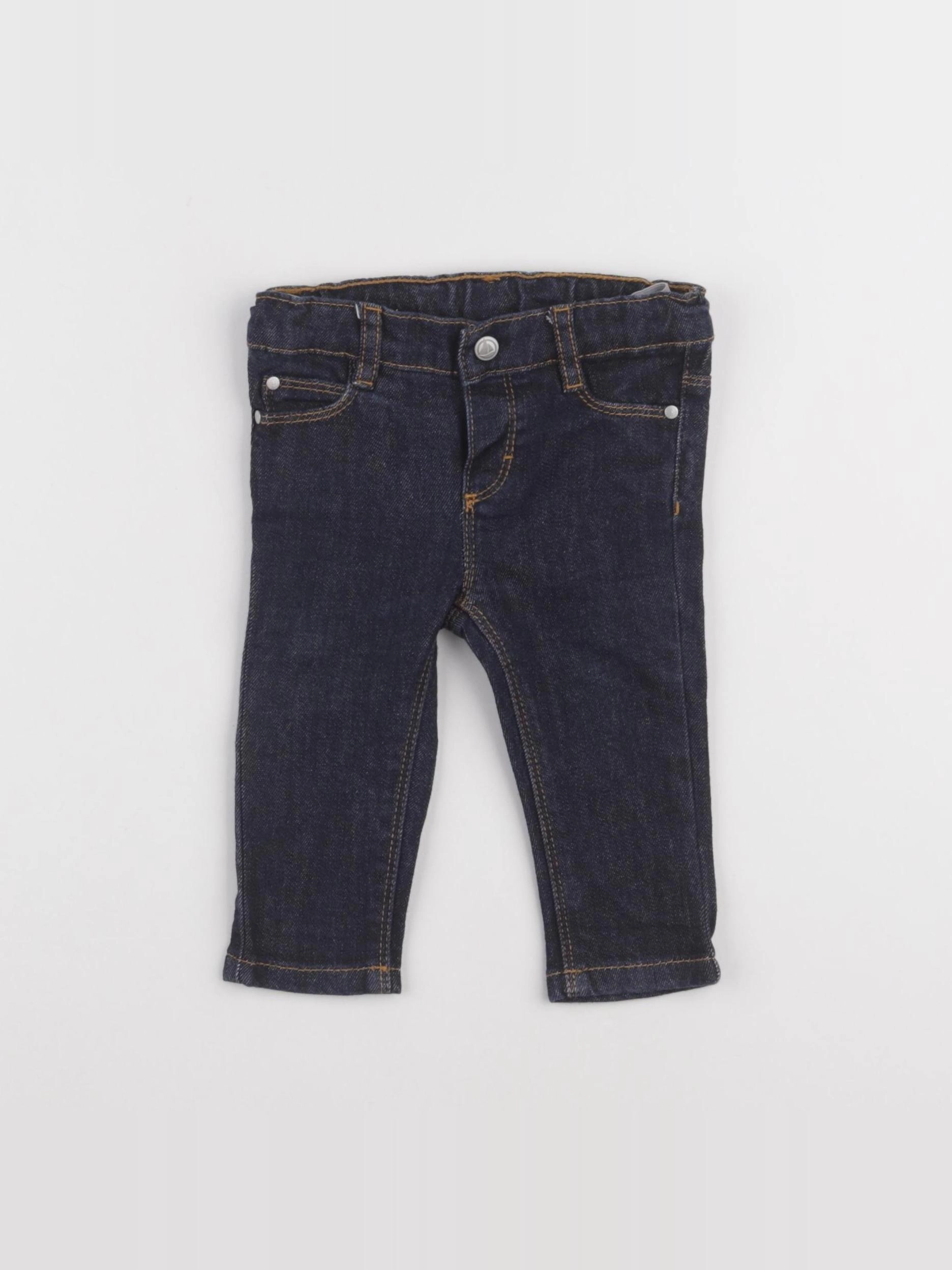 Petit Bateau - jean bleu - 6 mois