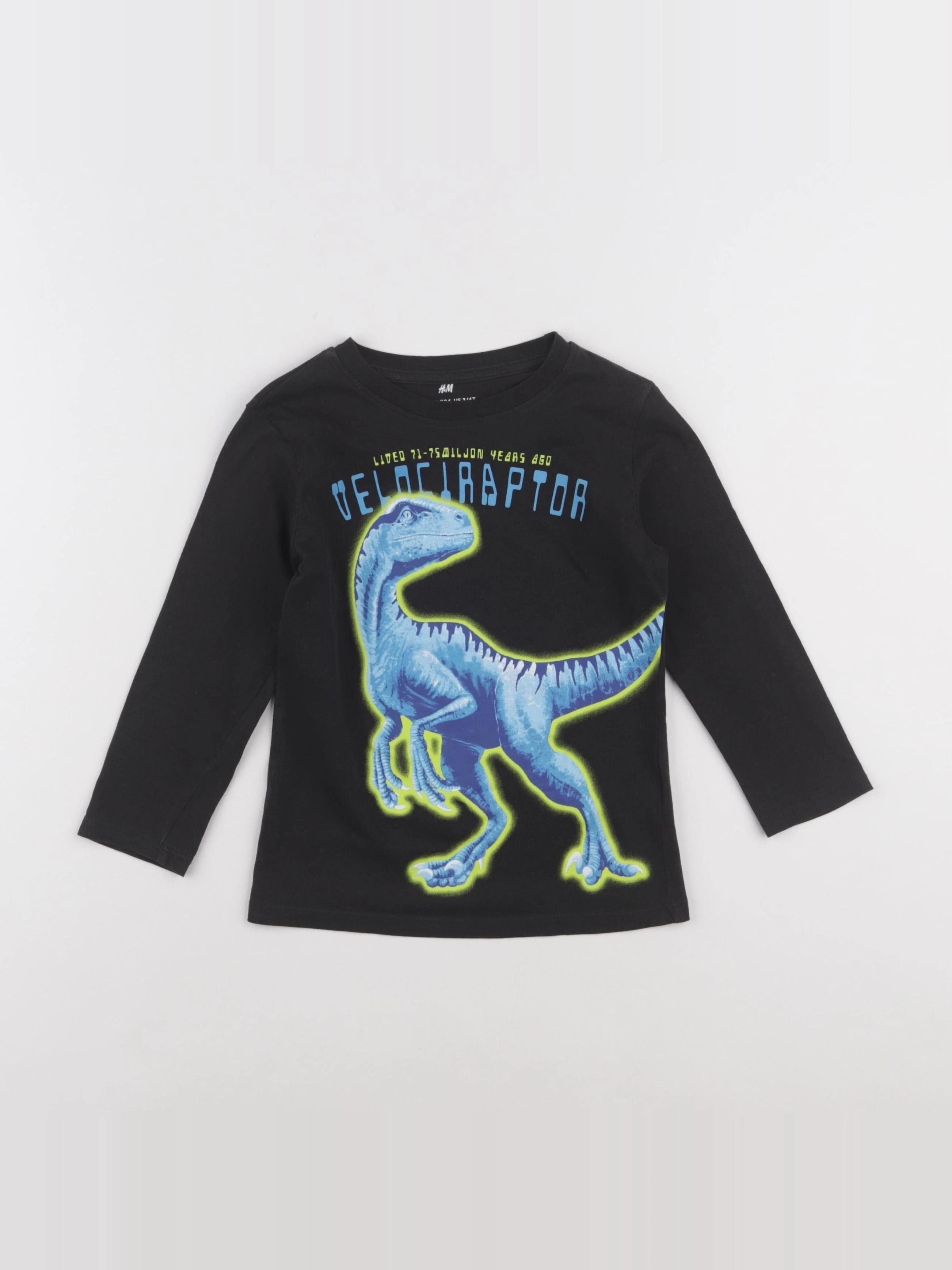 H&M - tee-shirt noir - 2/4 ans