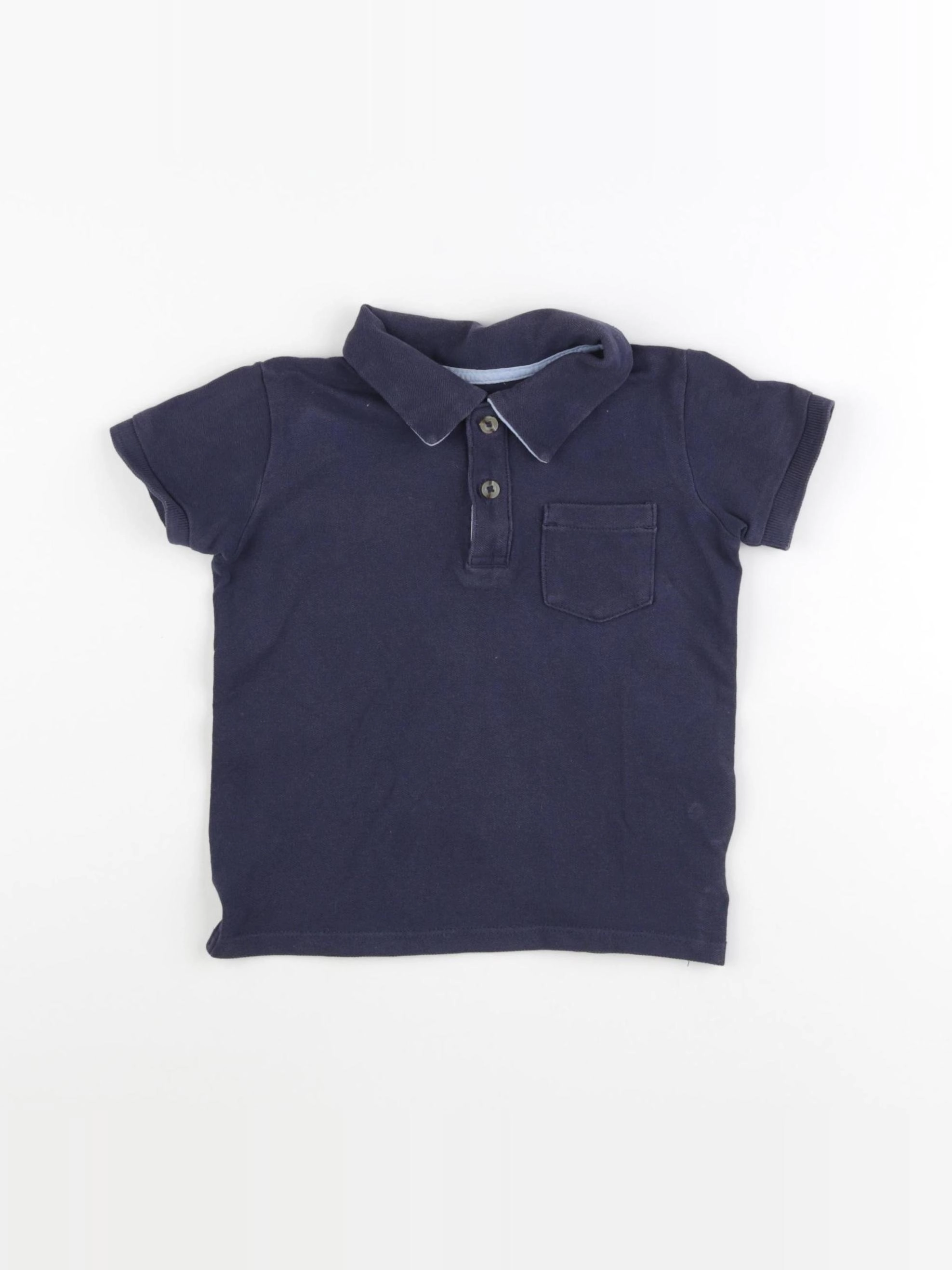 Vertbaudet - polo bleu - 3 ans