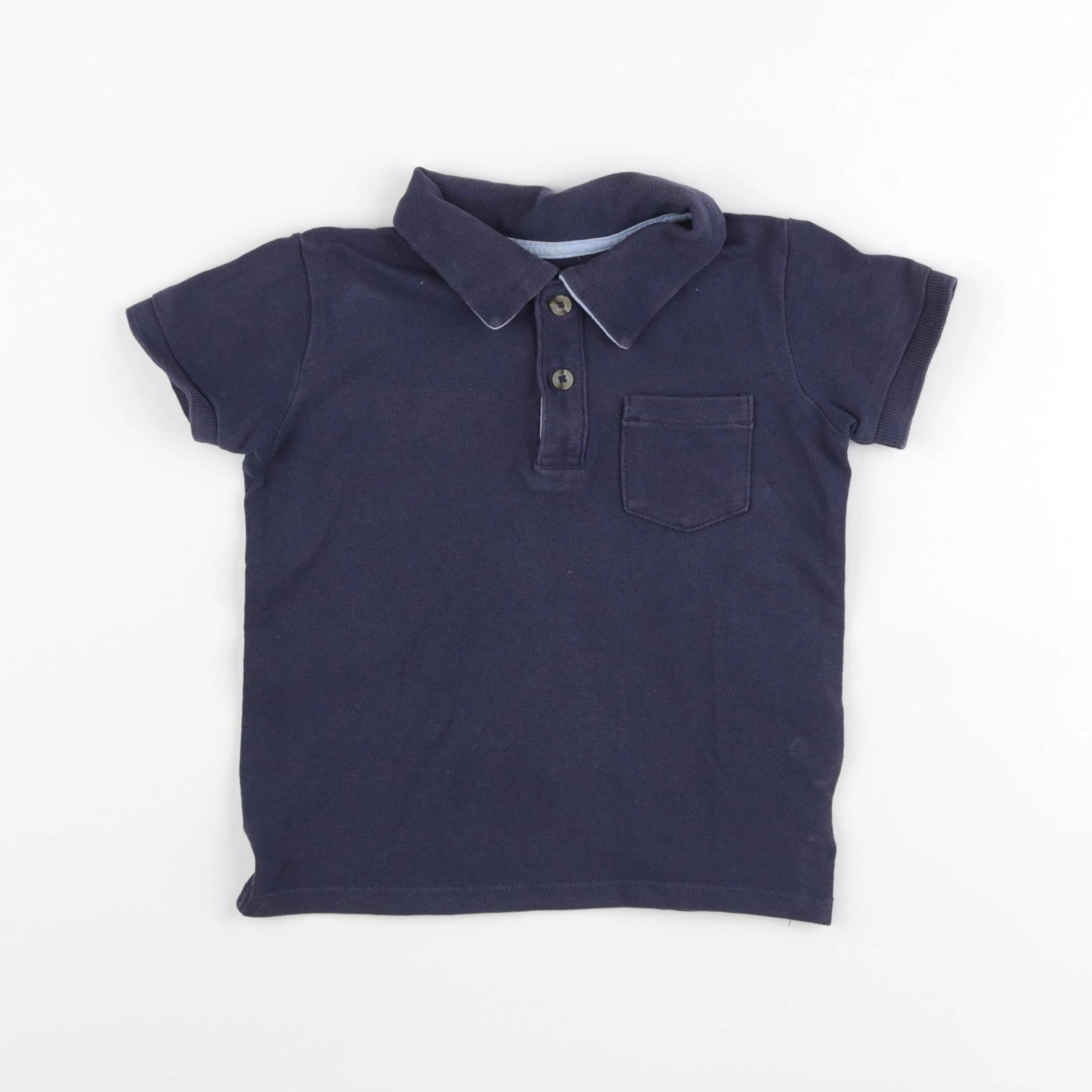 Vertbaudet - polo bleu - 3 ans