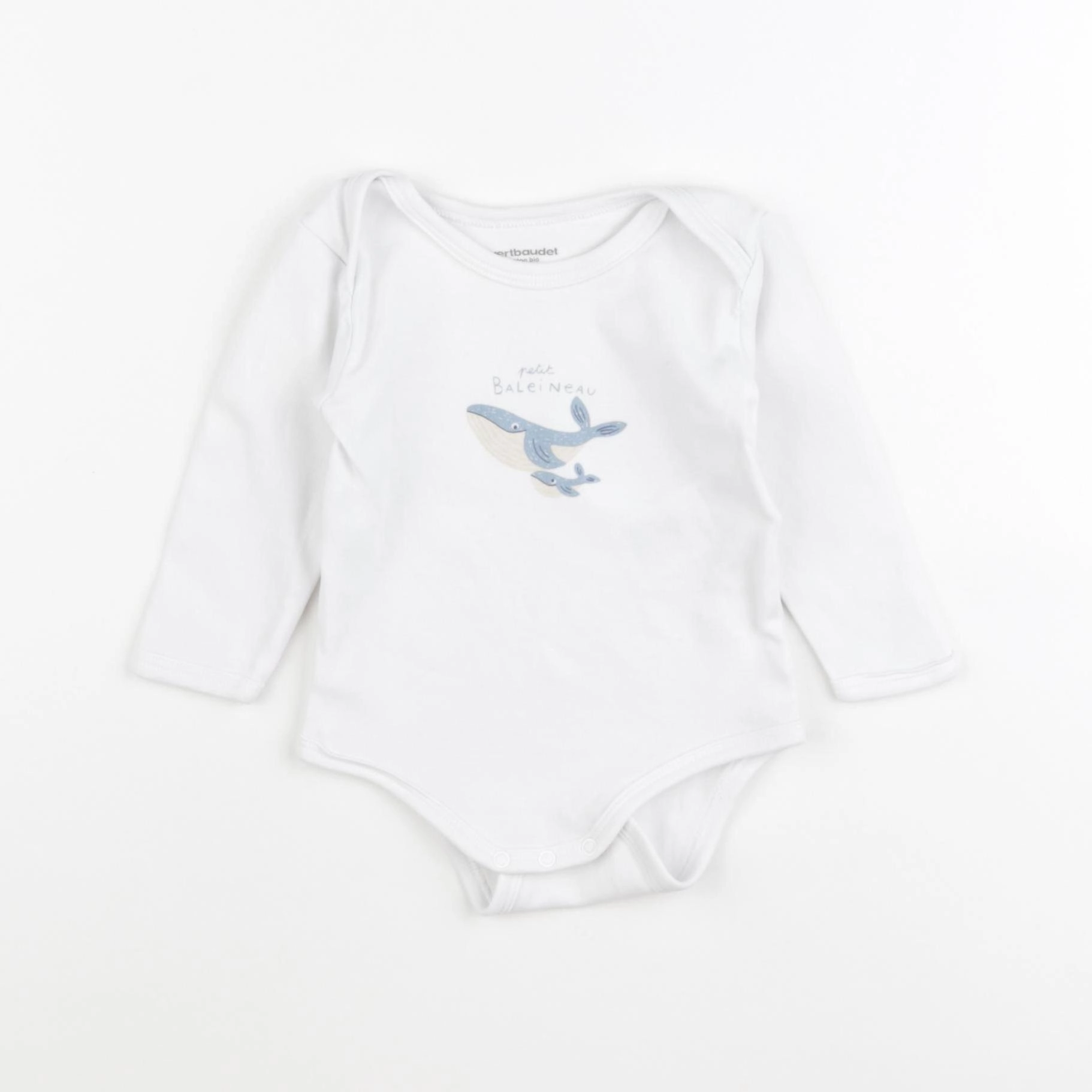 Vertbaudet - body blanc - 9 mois