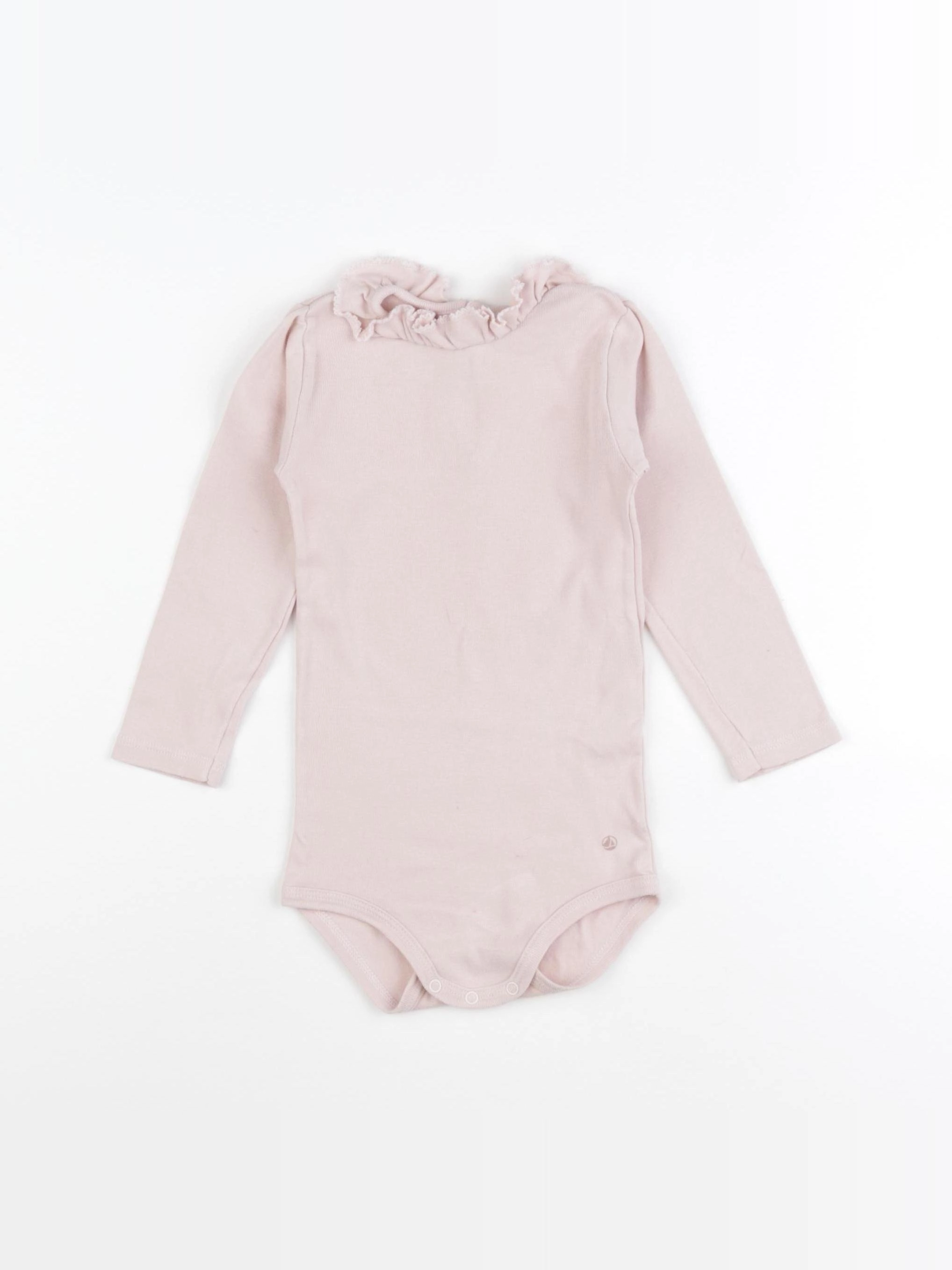 Petit Bateau - body à col rose - 18 mois