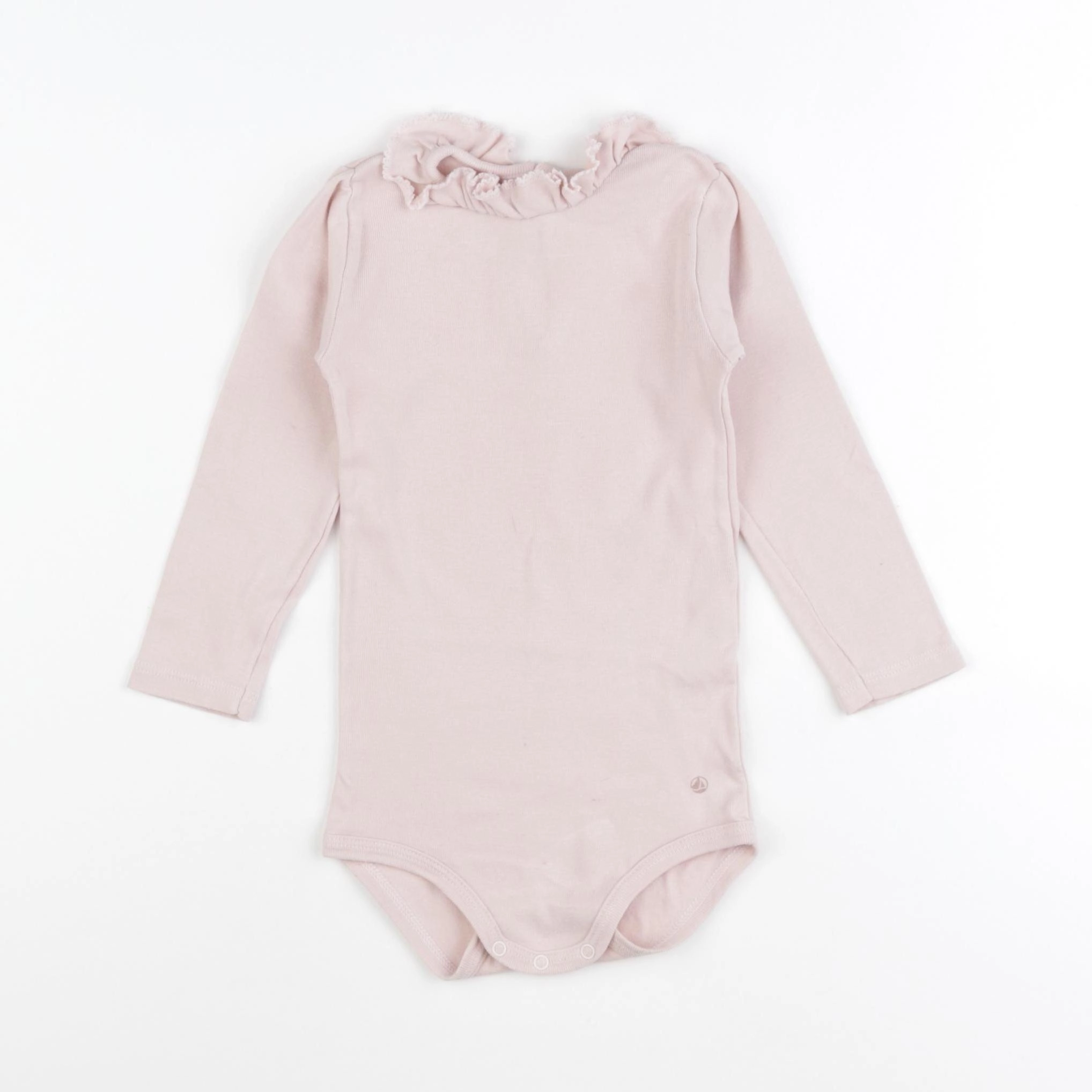 Petit Bateau - body à col rose - 18 mois