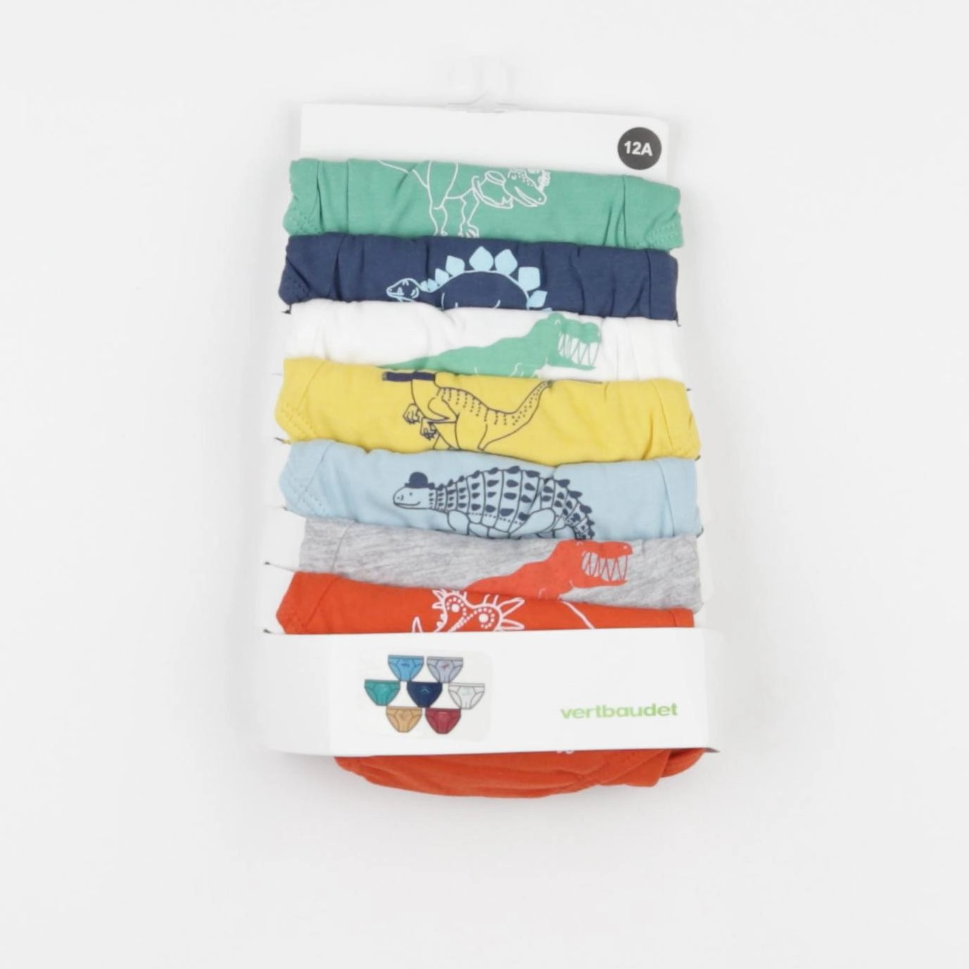 Vertbaudet - lot de 7 culottes multicolore - 12 ans