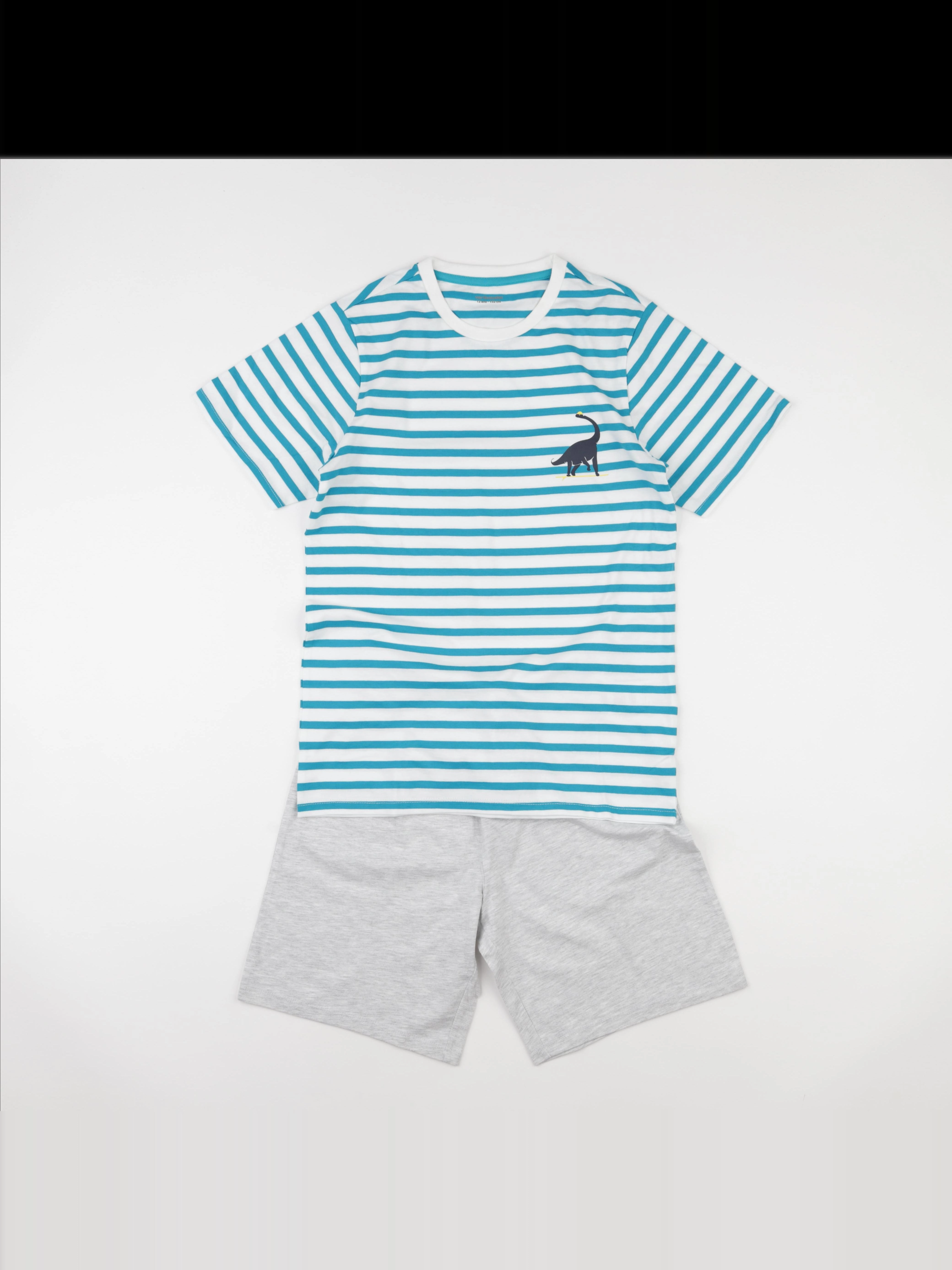 Vertbaudet - pyjama coton bleu, gris - 12 ans