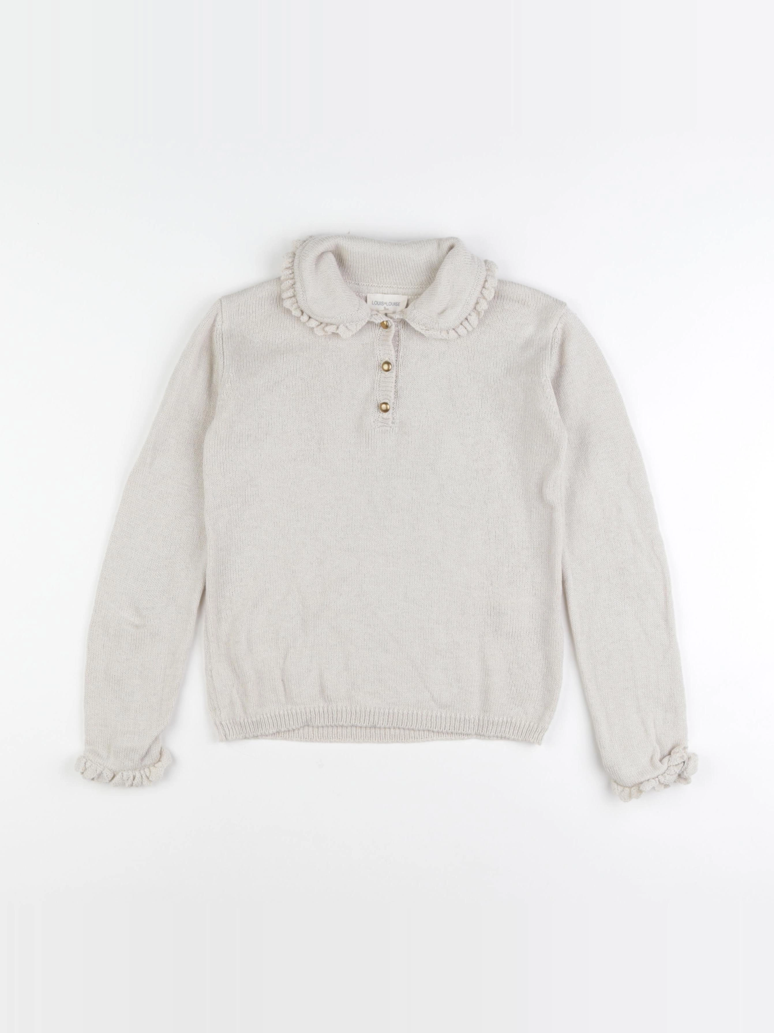 Louis Louise - pull beige - 8 ans
