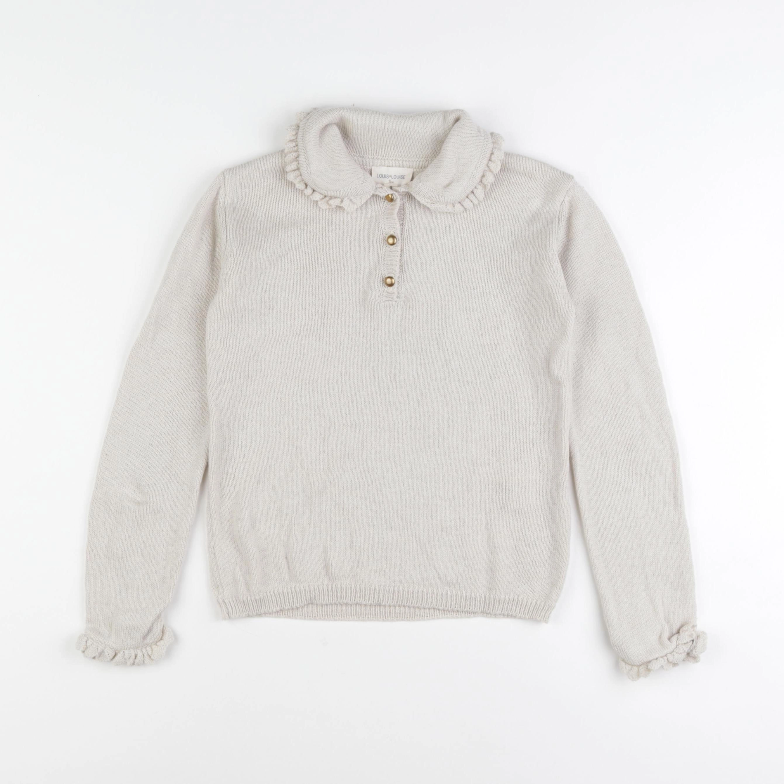 Louis Louise - pull beige - 8 ans
