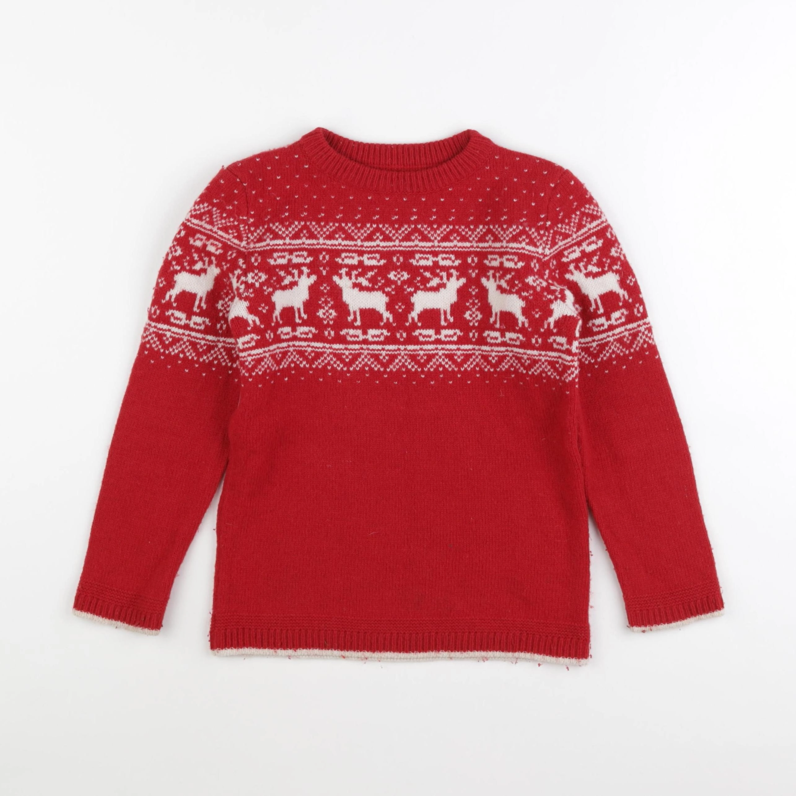 Monoprix - pull rouge - 6 ans
