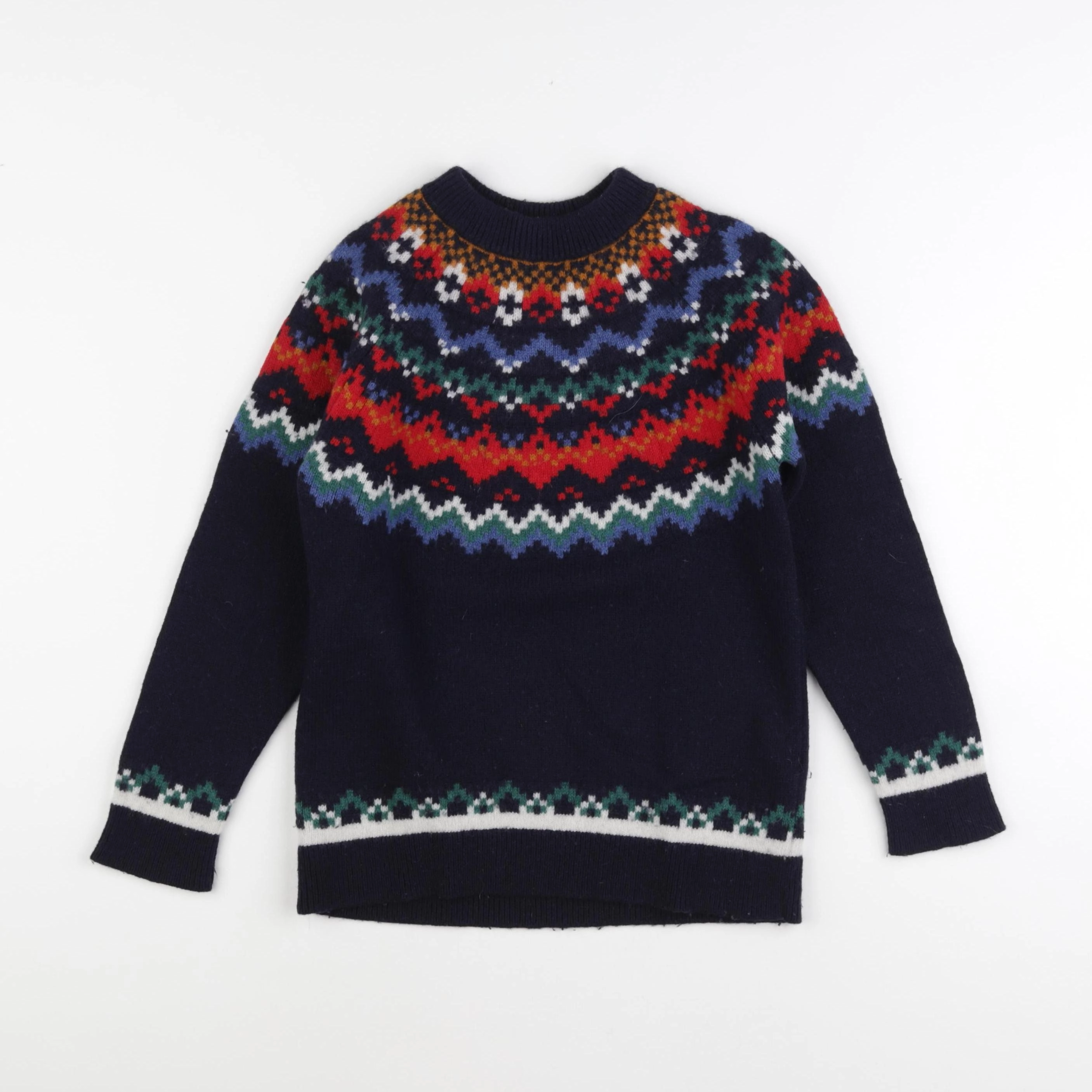 Monoprix - pull bleu - 8 ans