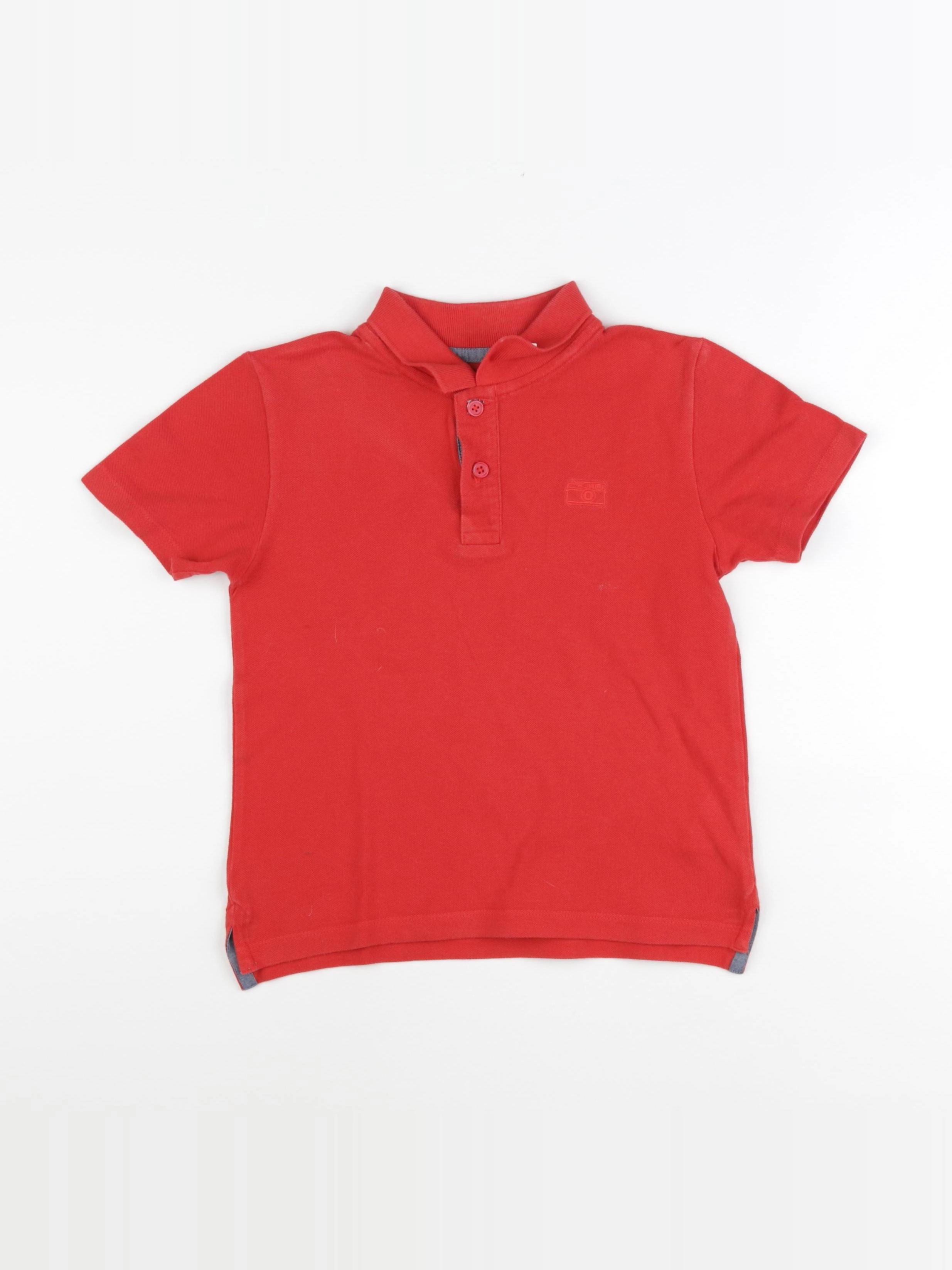 Monoprix - polo rouge - 8 ans