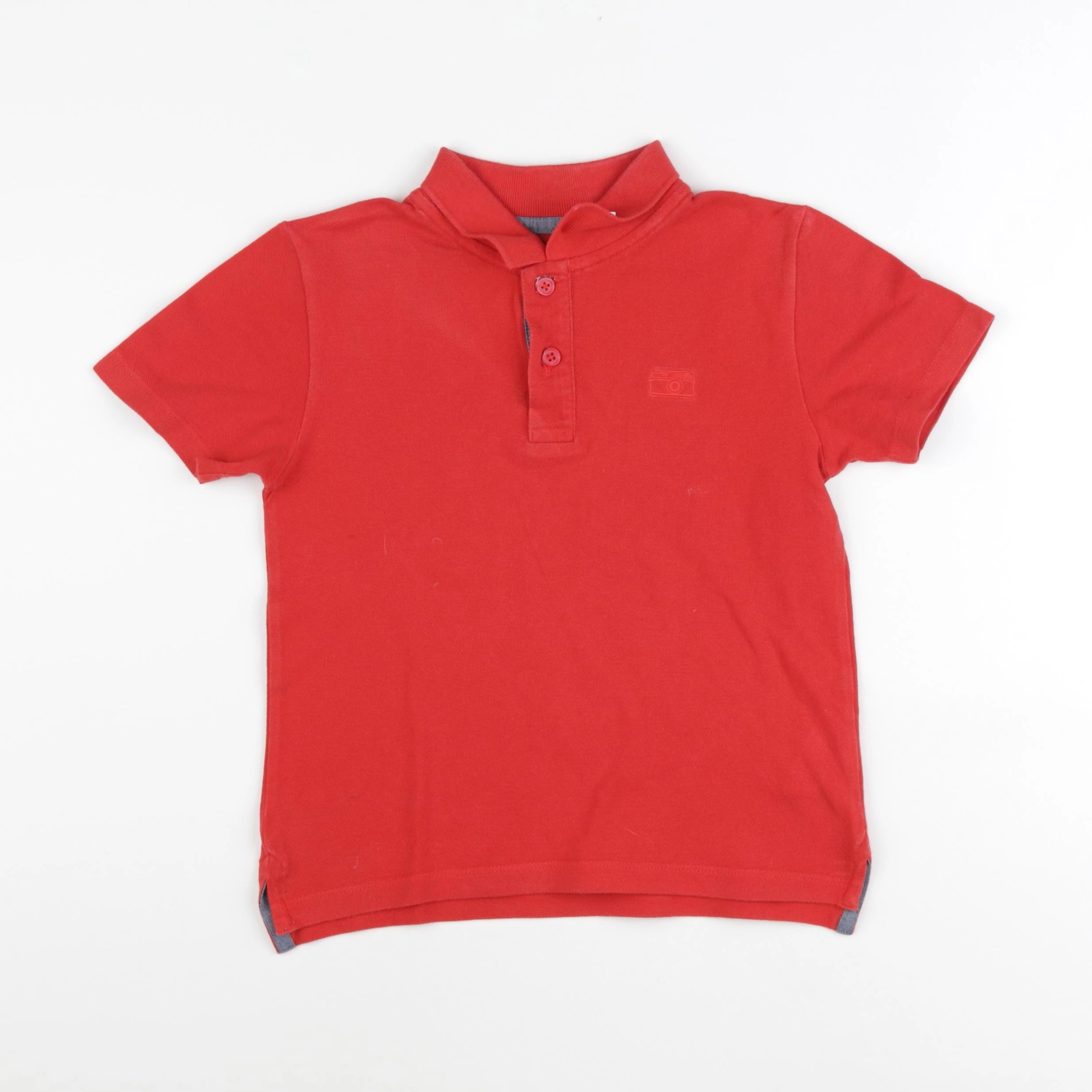 Monoprix - polo rouge - 8 ans