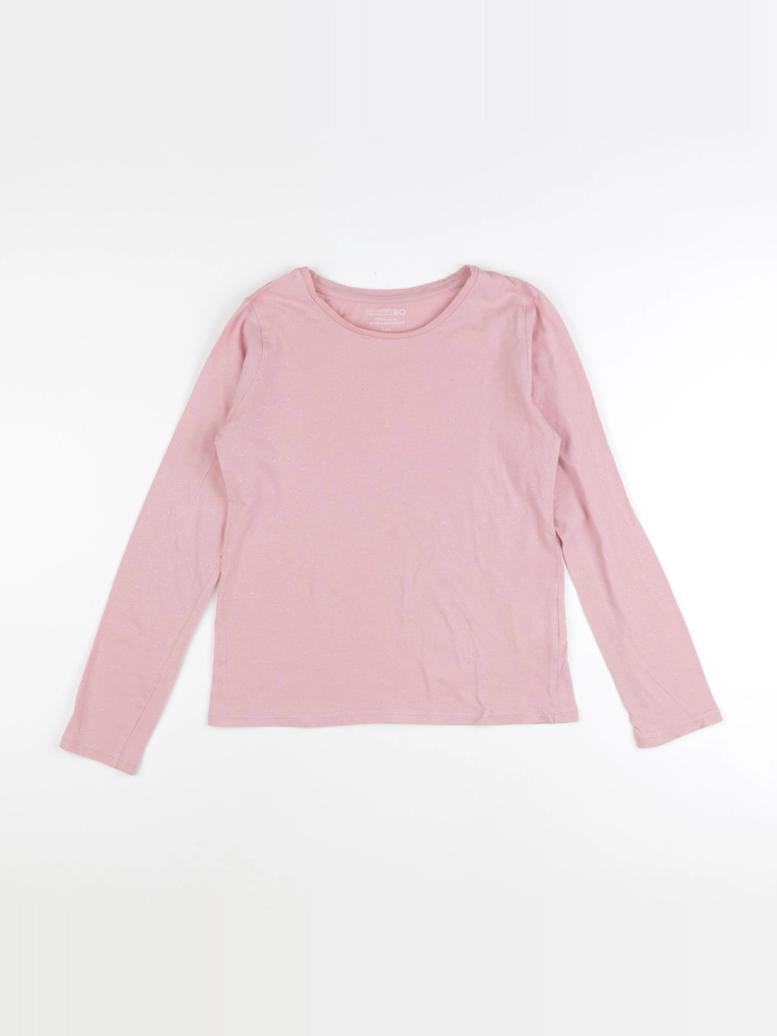 Monoprix - tee-shirt rose, or - 12 ans
