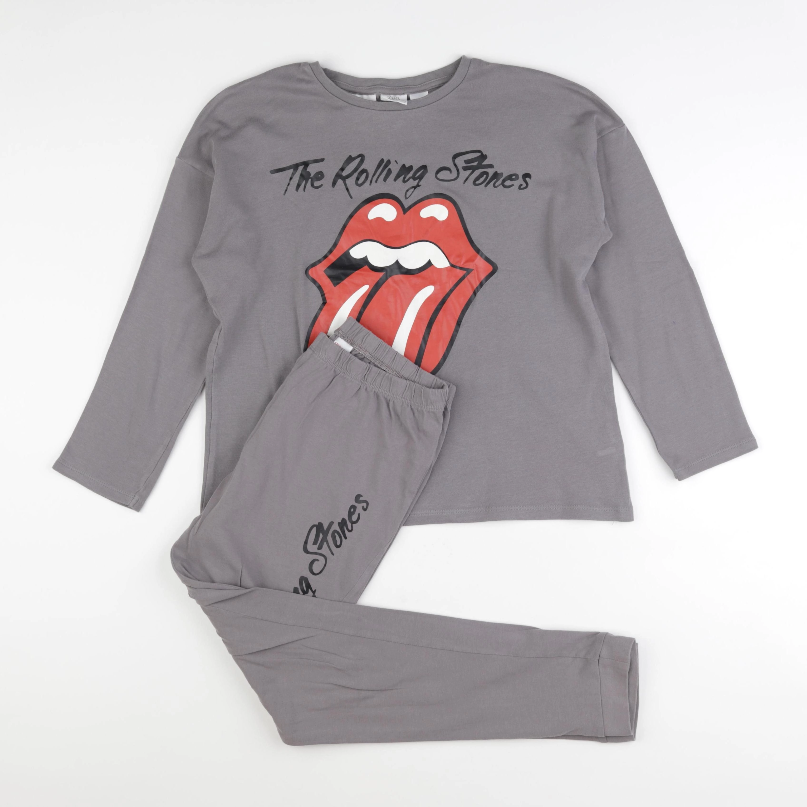 Zara - pyjama coton gris - 11/12 ans