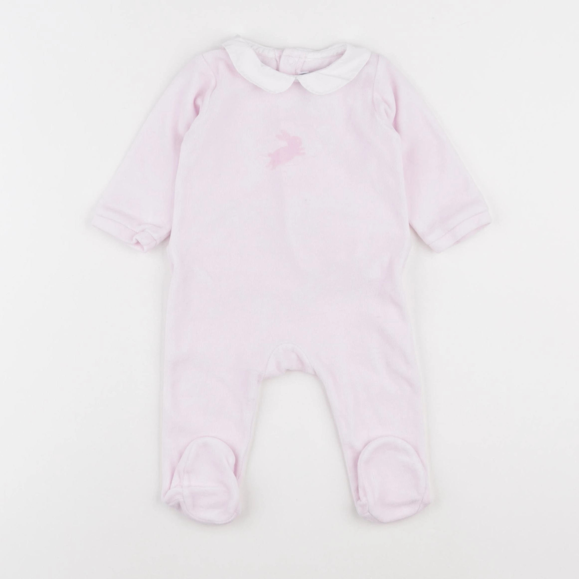 Jacadi - pyjama velours rose - 6 mois