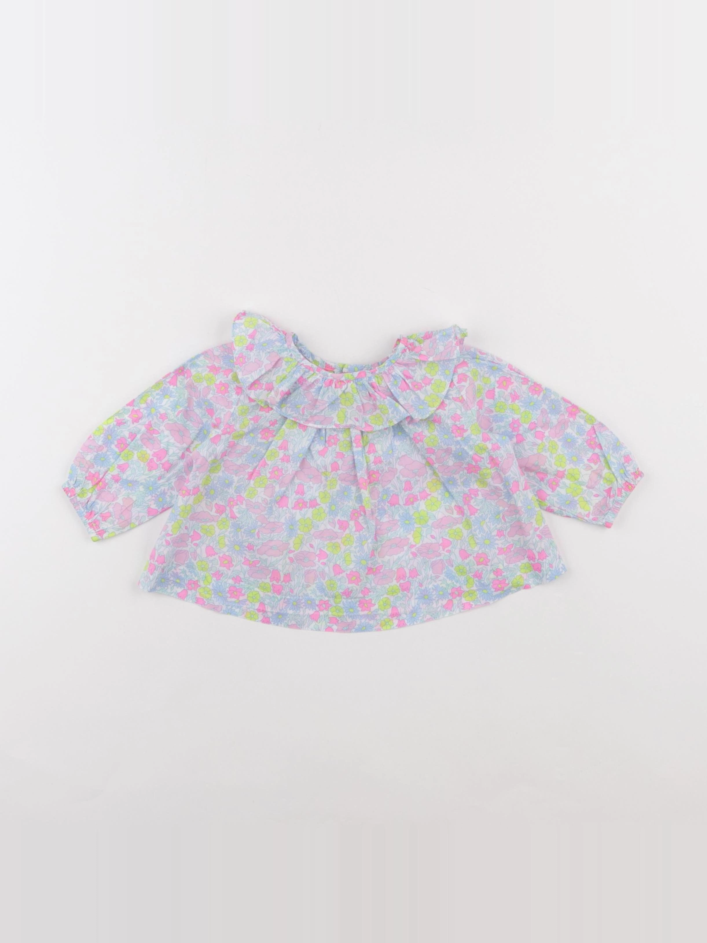Jacadi - blouse liberty multicolore - 6 mois