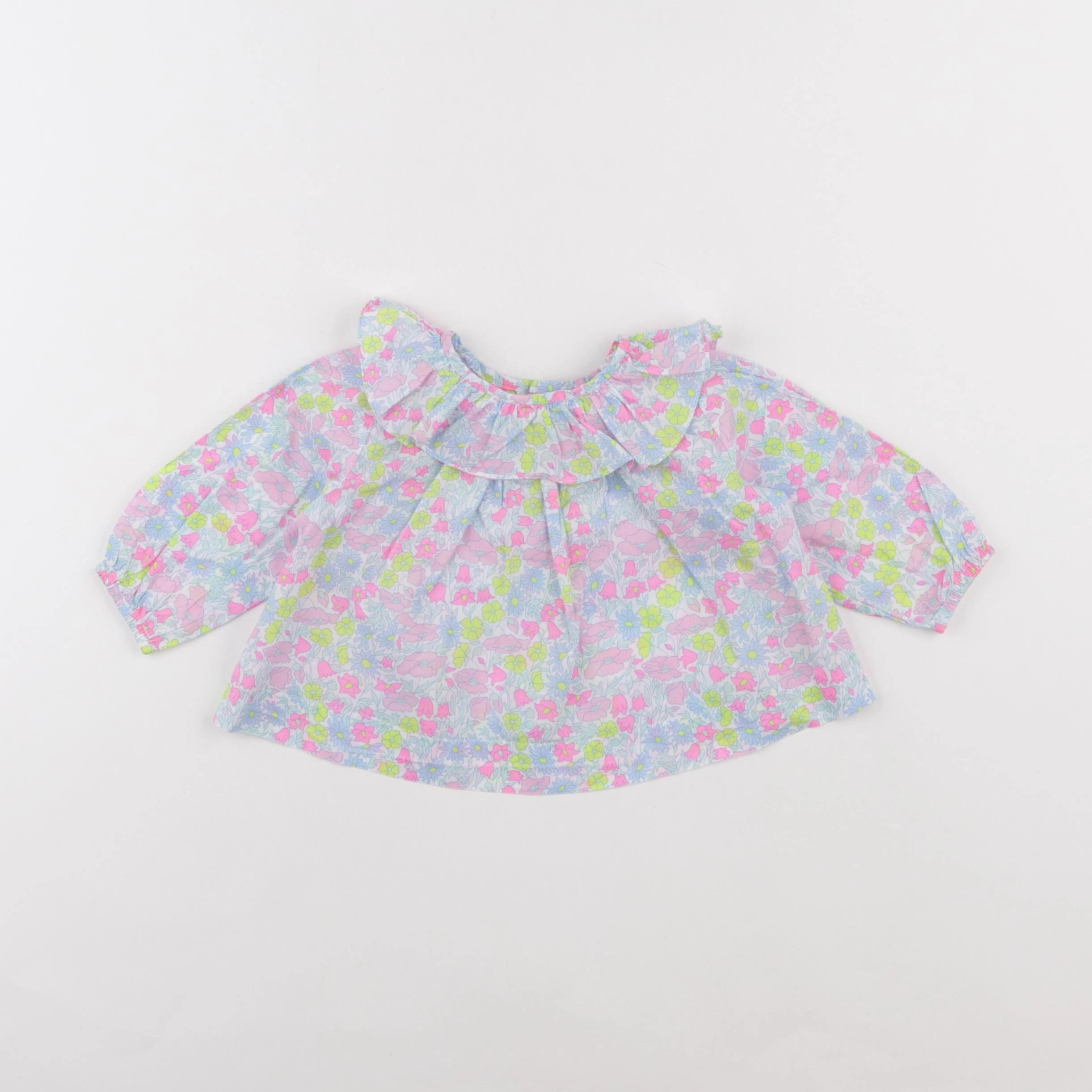 Jacadi - blouse liberty multicolore - 6 mois