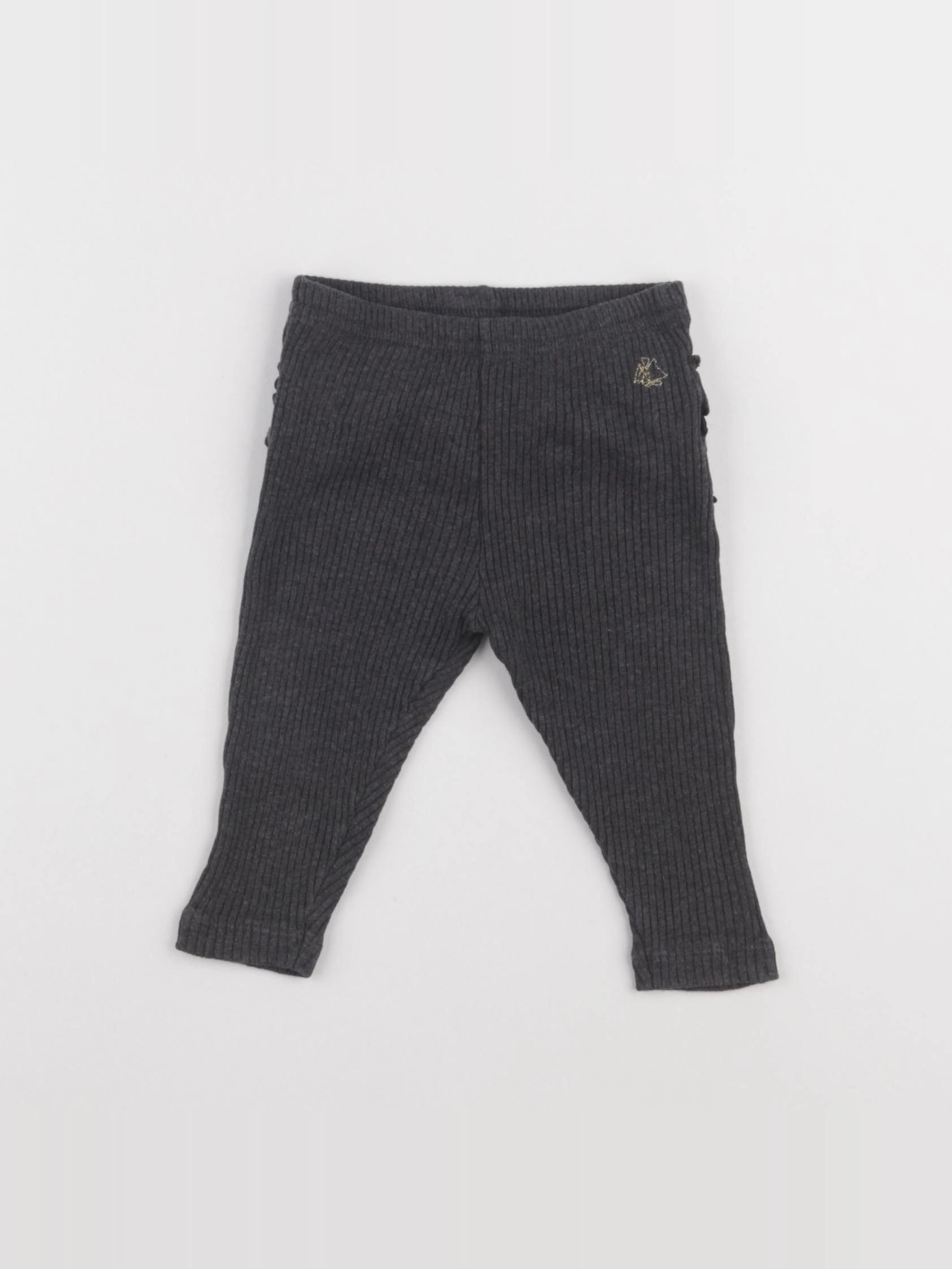 Petit Bateau - legging gris - 6 mois