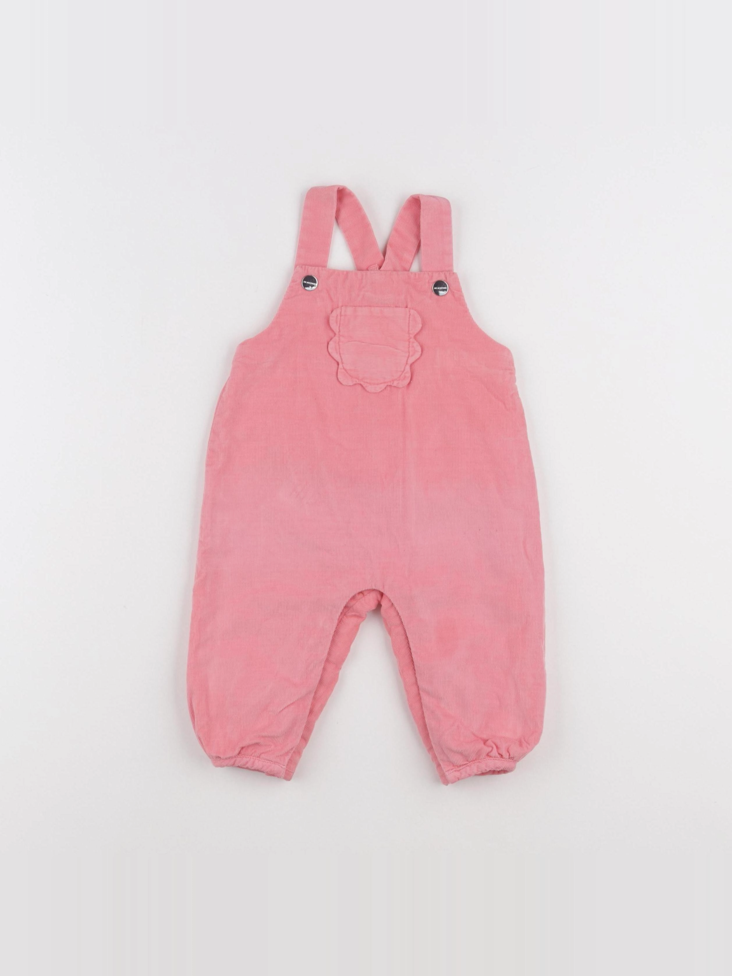 Jacadi - salopette doublé rose - 6 mois