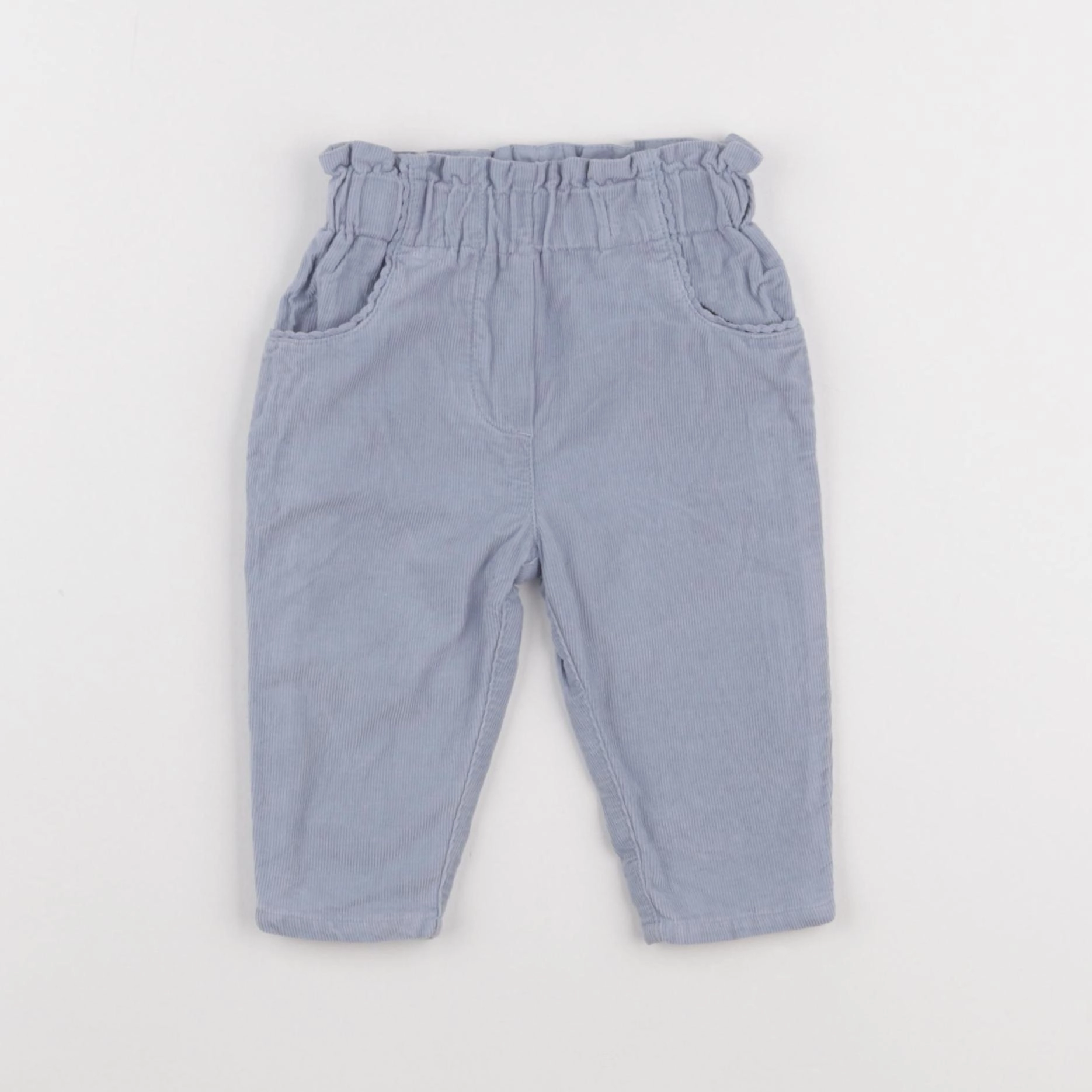 Cyrillus - pantalon doublé bleu - 6 mois