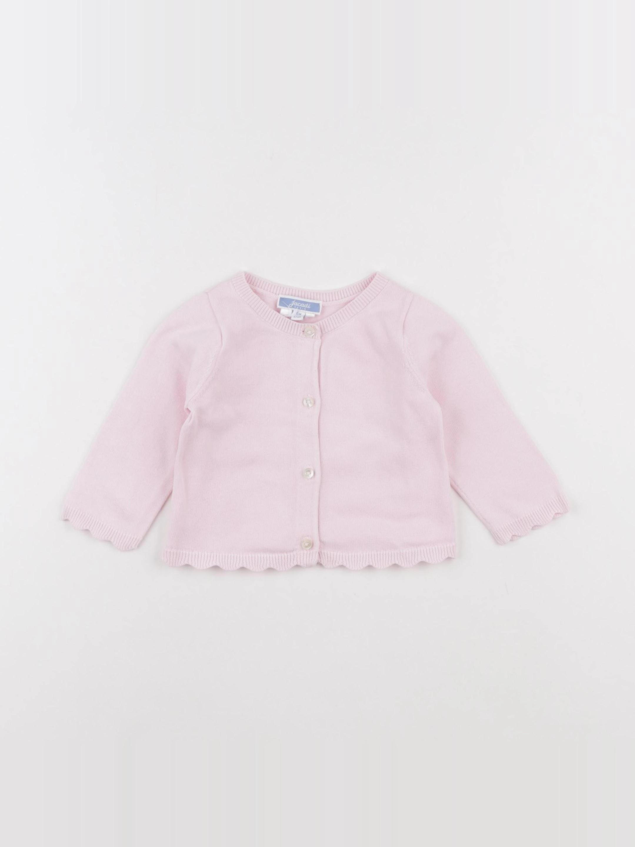 Jacadi - gilet rose - 6 mois