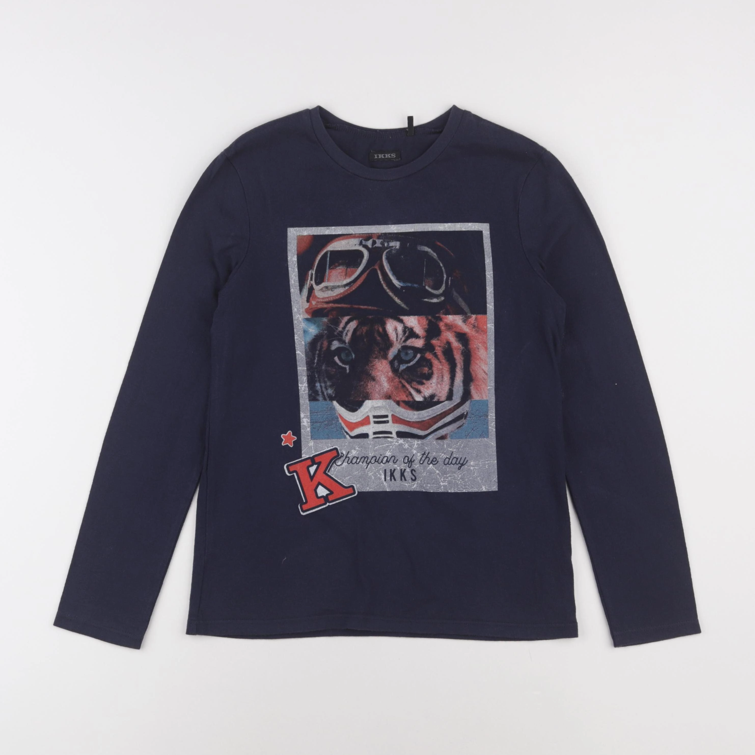 IKKS - tee-shirt bleu - 10 ans