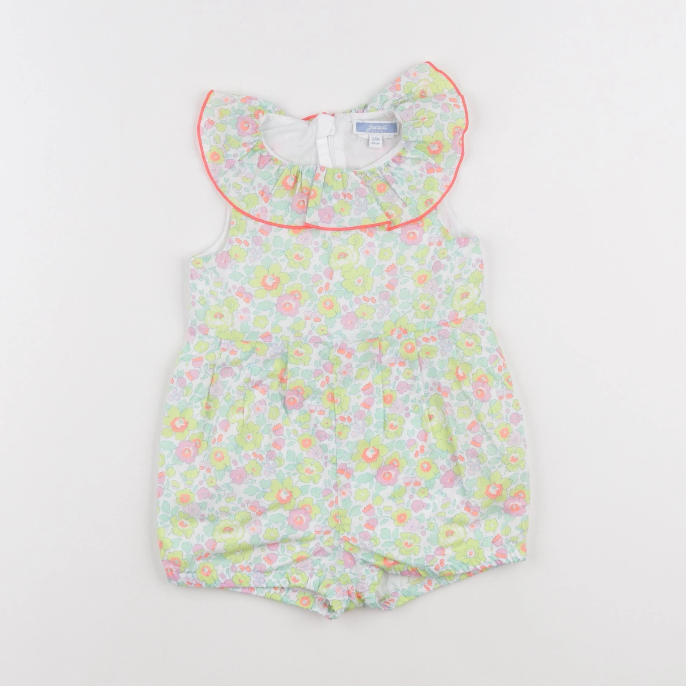 Jacadi - combinaison liberty multicolore - 24 mois