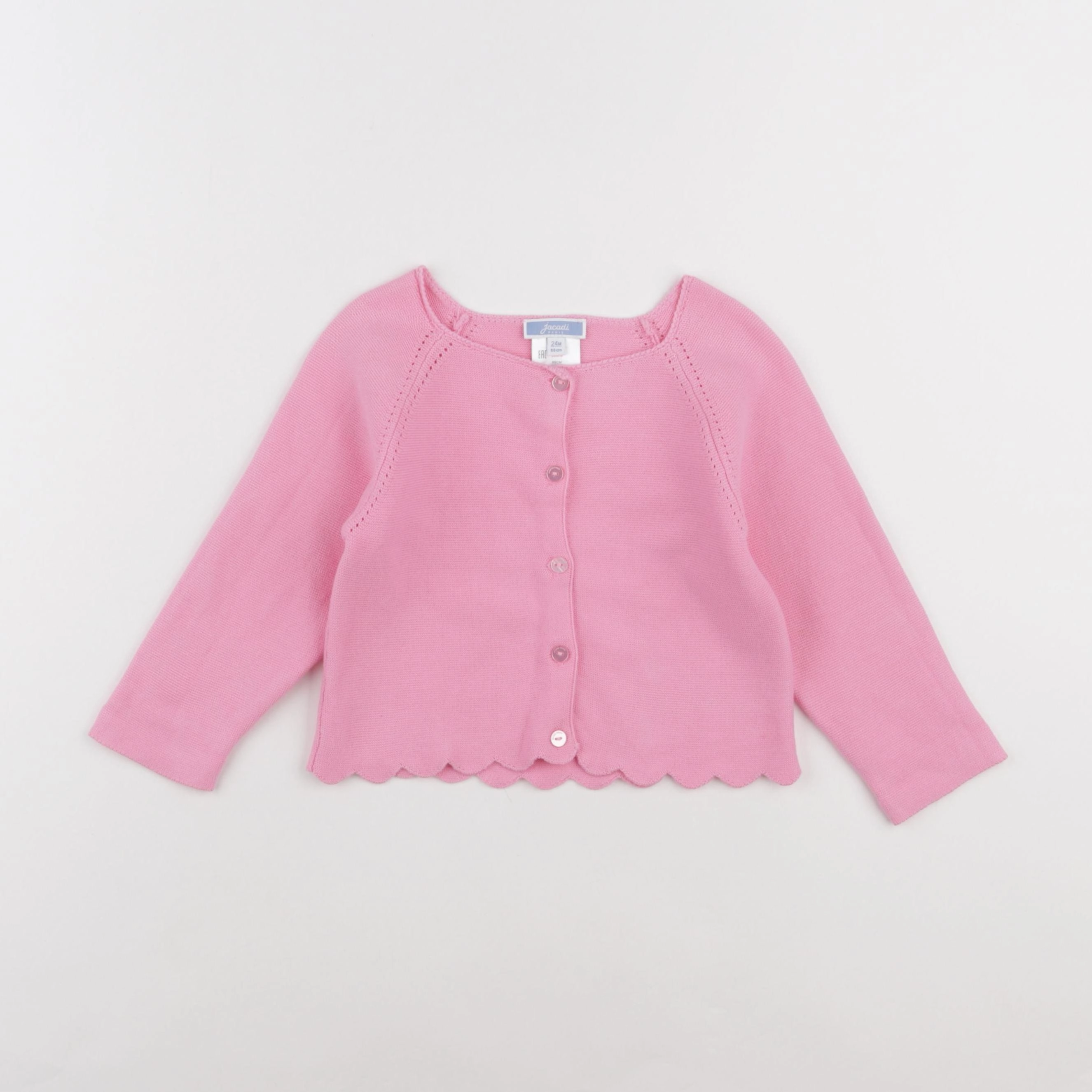 Jacadi - gilet rose - 24 mois