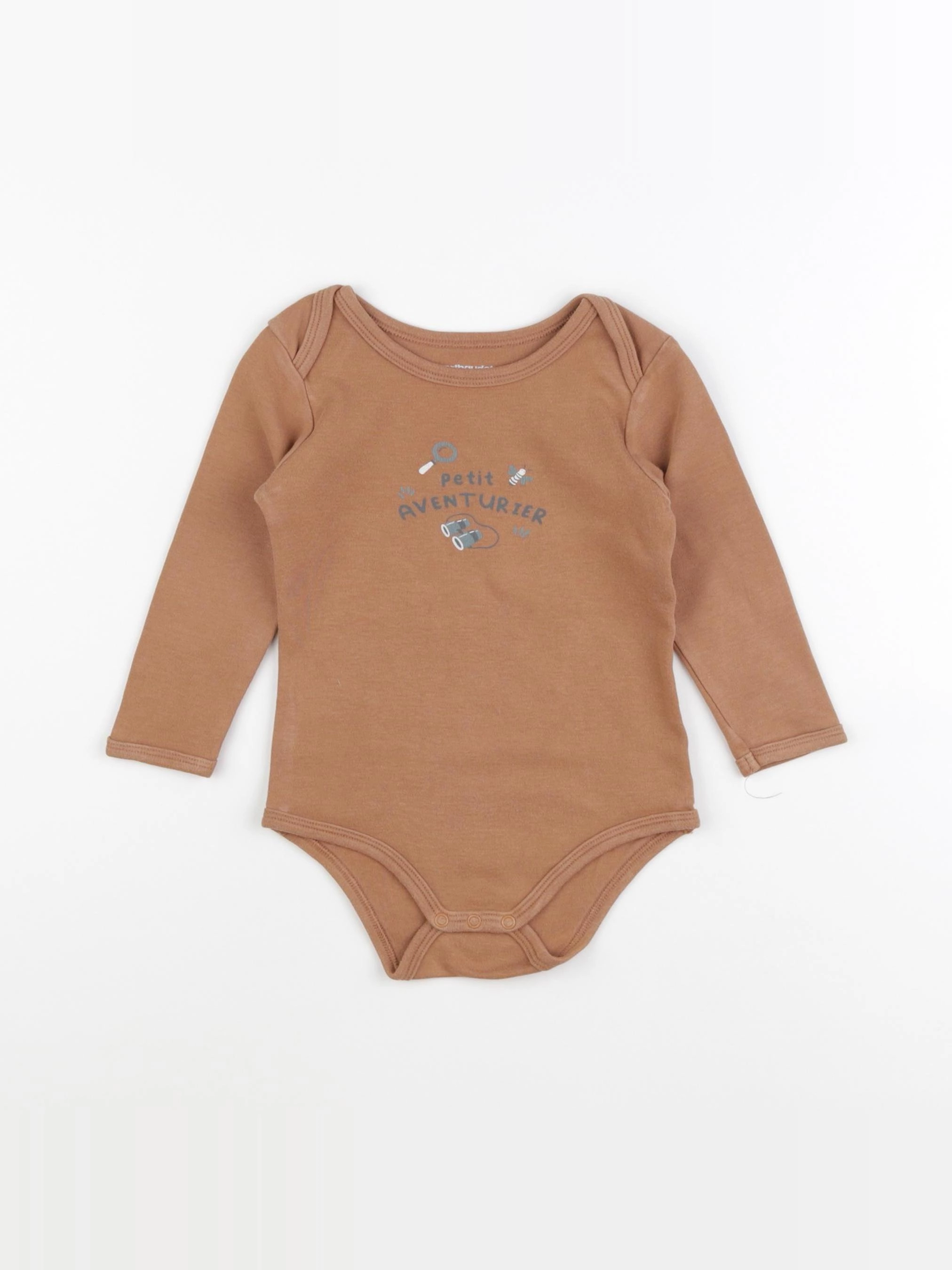 Vertbaudet - body marron - 18 mois
