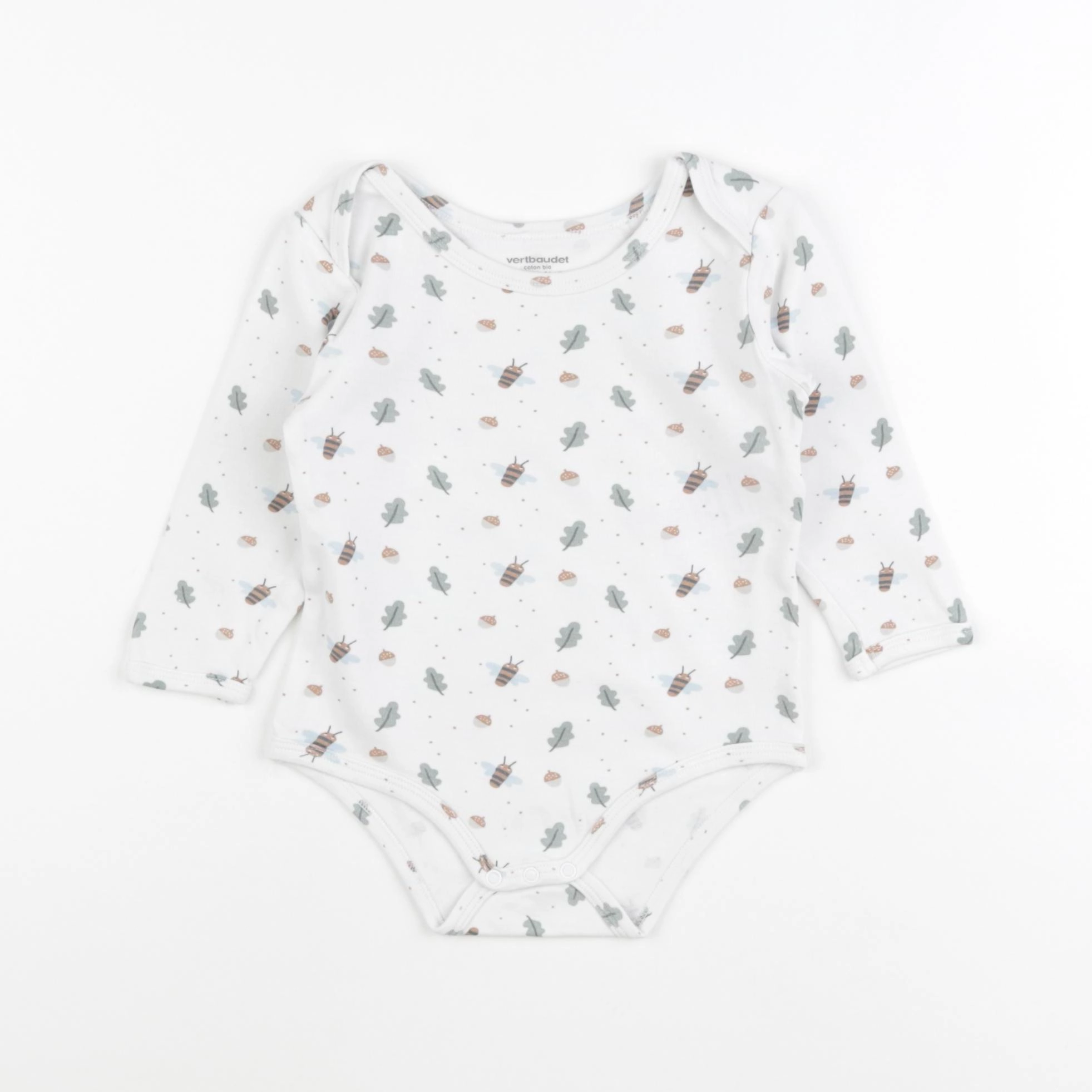 Vertbaudet - body vert - 18 mois