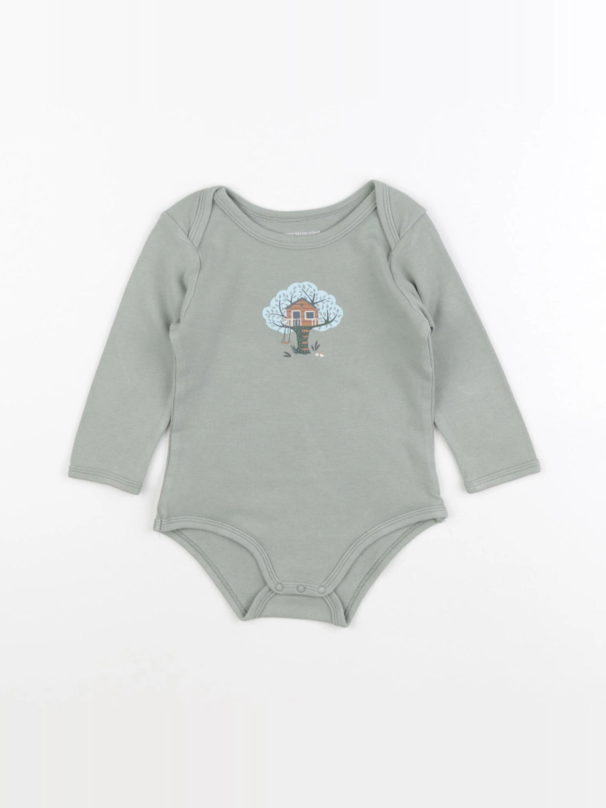 Vertbaudet - body vert - 18 mois