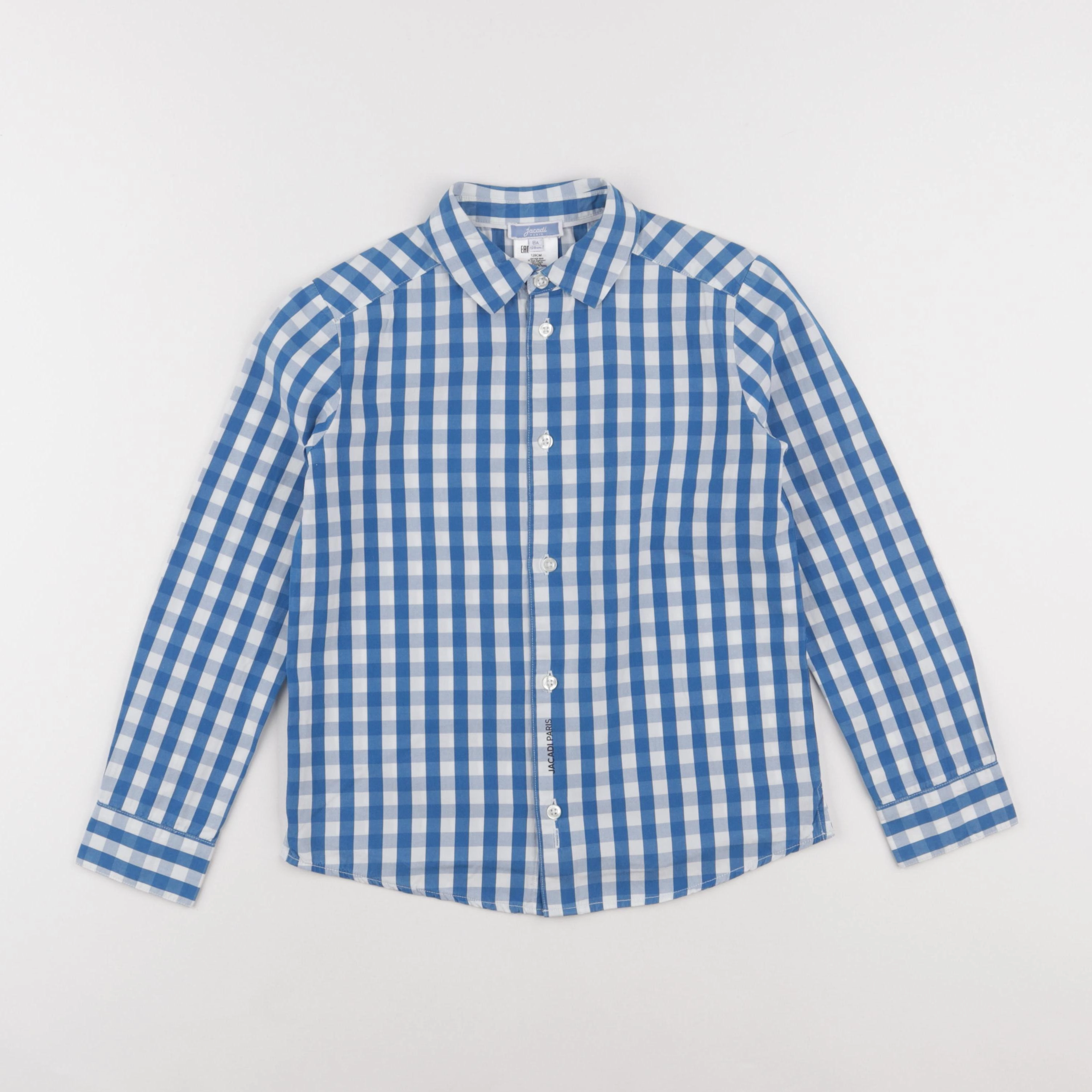 Jacadi - chemise bleu, blanc - 8 ans