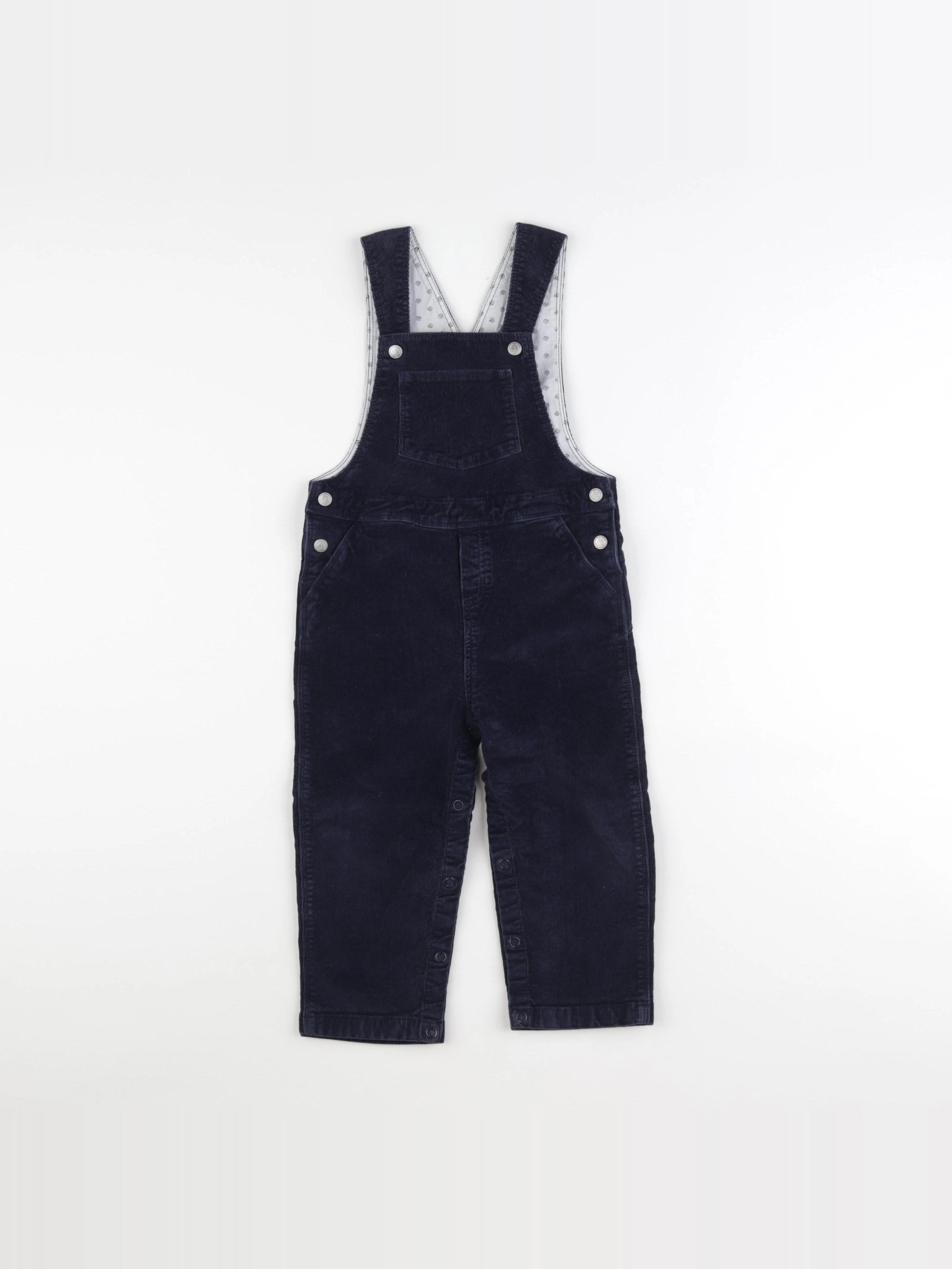 Petit Bateau - salopette bleu - 24 mois