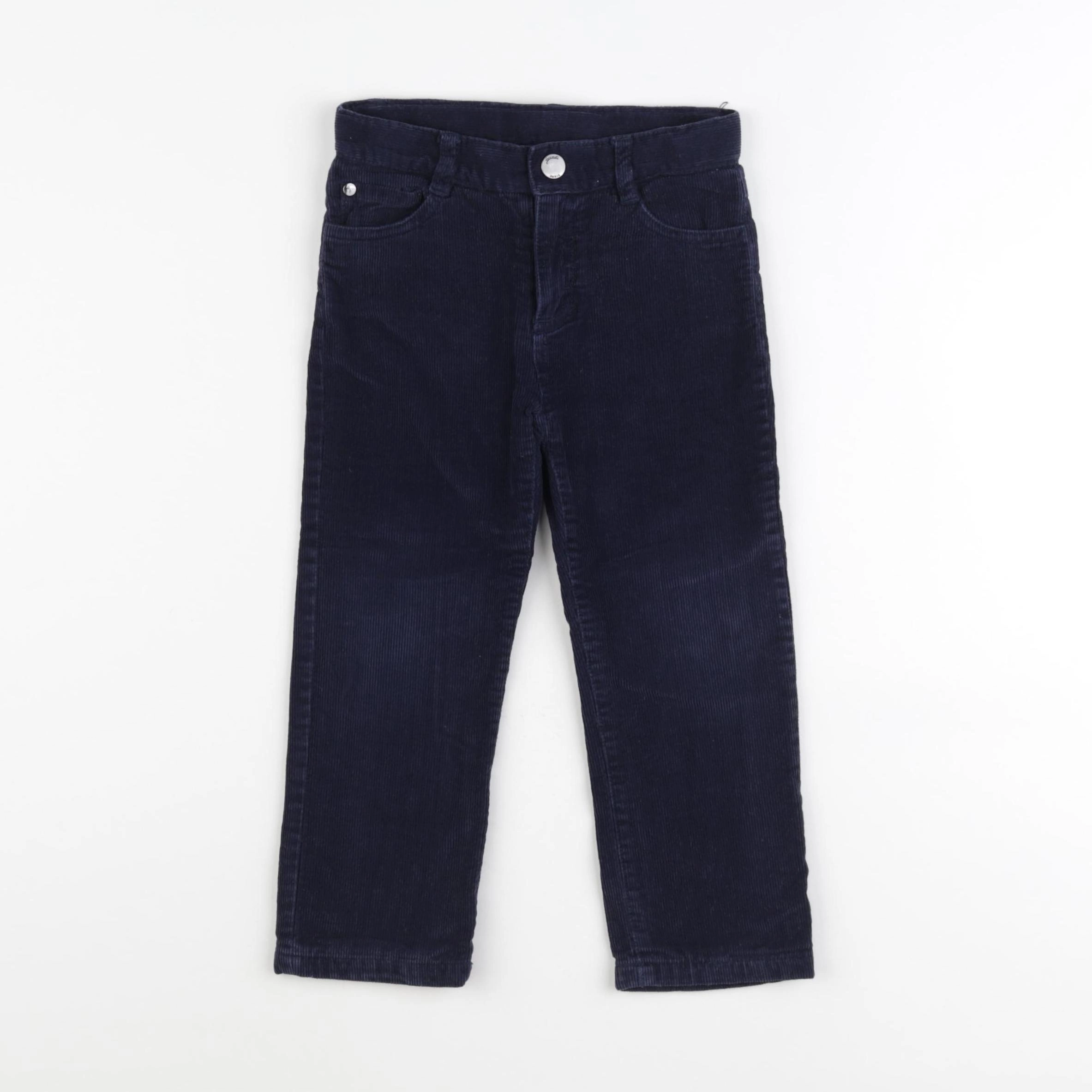 Jacadi - pantalon doublé bleu - 36 mois
