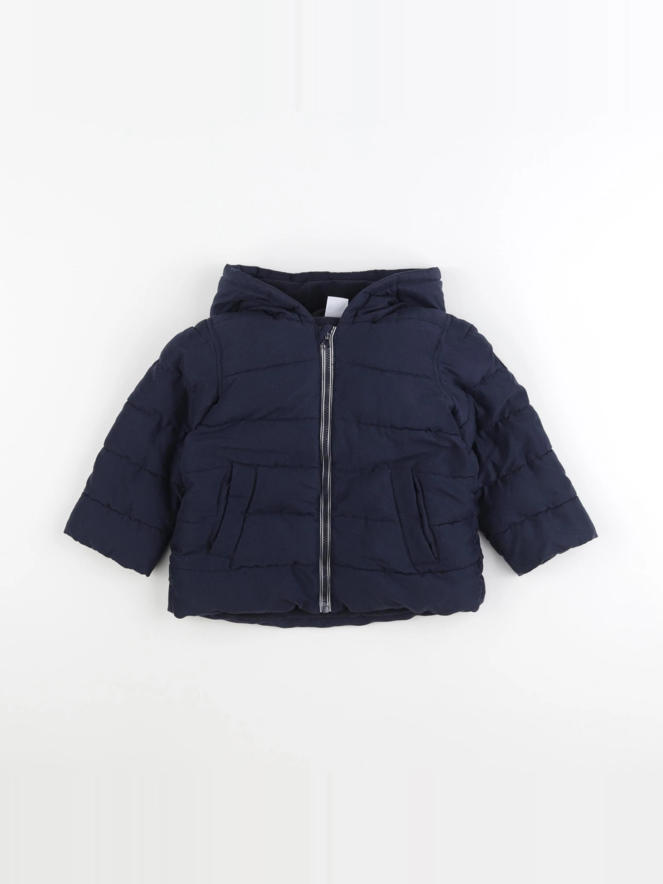 Petit Bateau - doudoune bleu - 24 mois