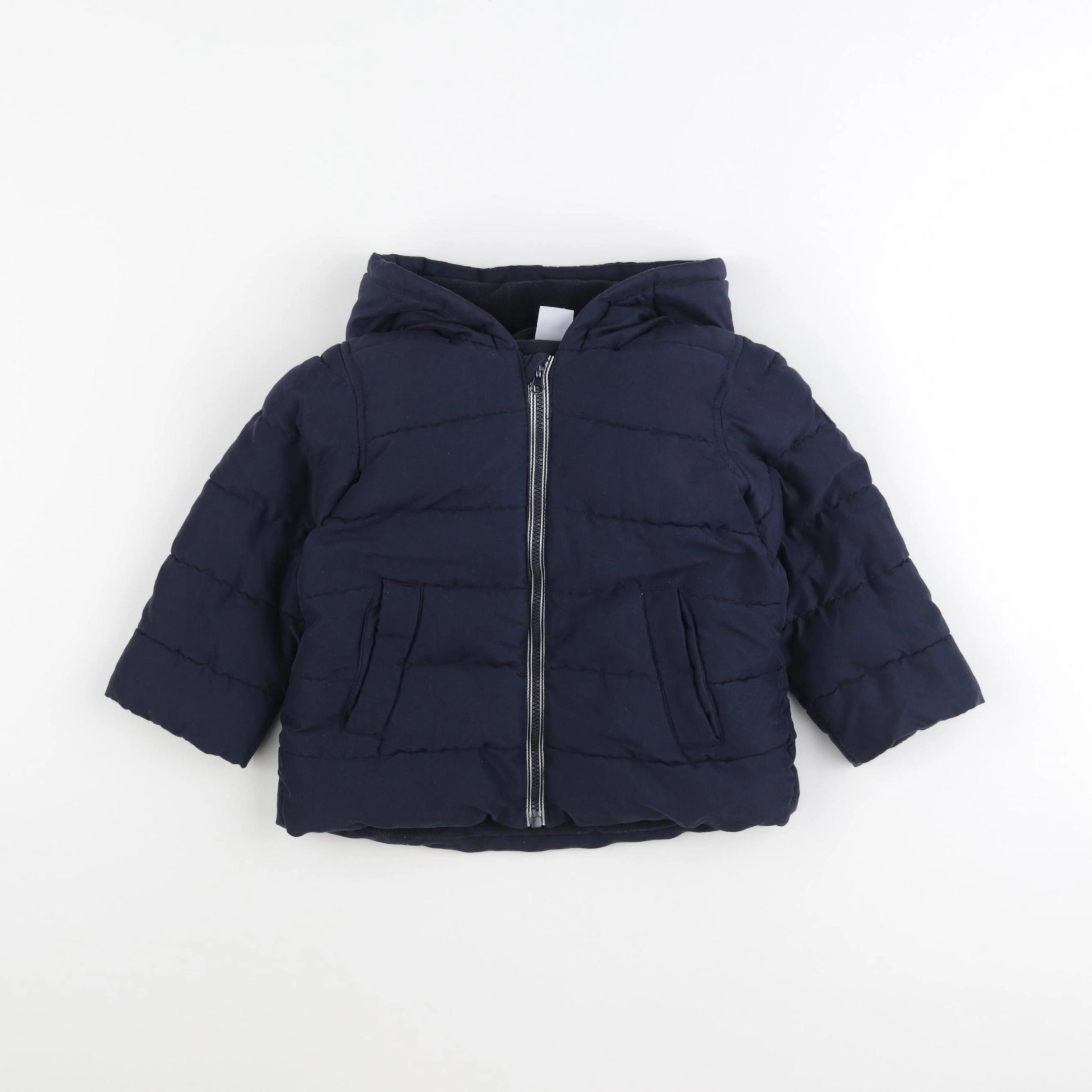 Petit Bateau - doudoune bleu - 24 mois