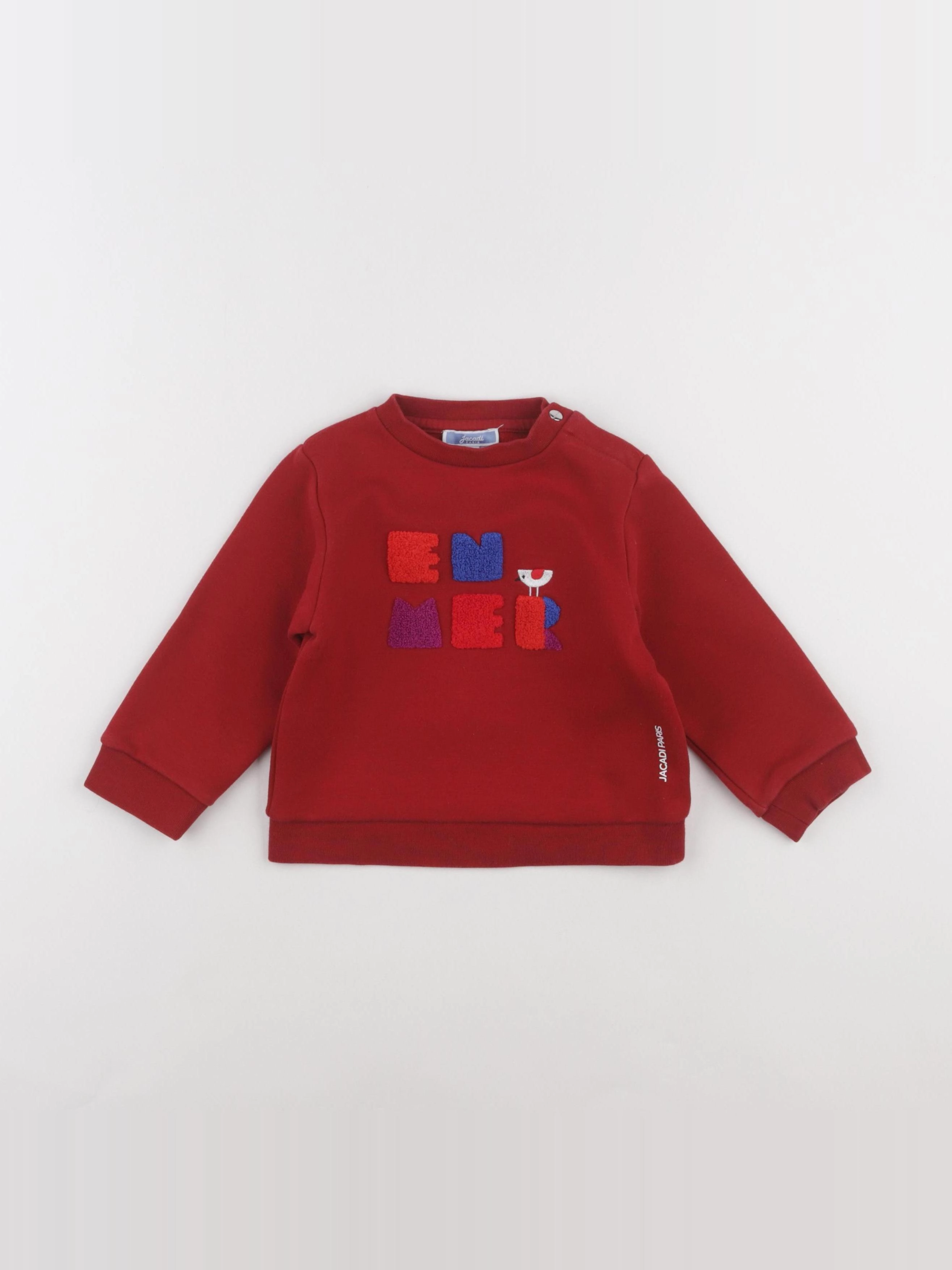 Jacadi - sweat rouge - 24 mois