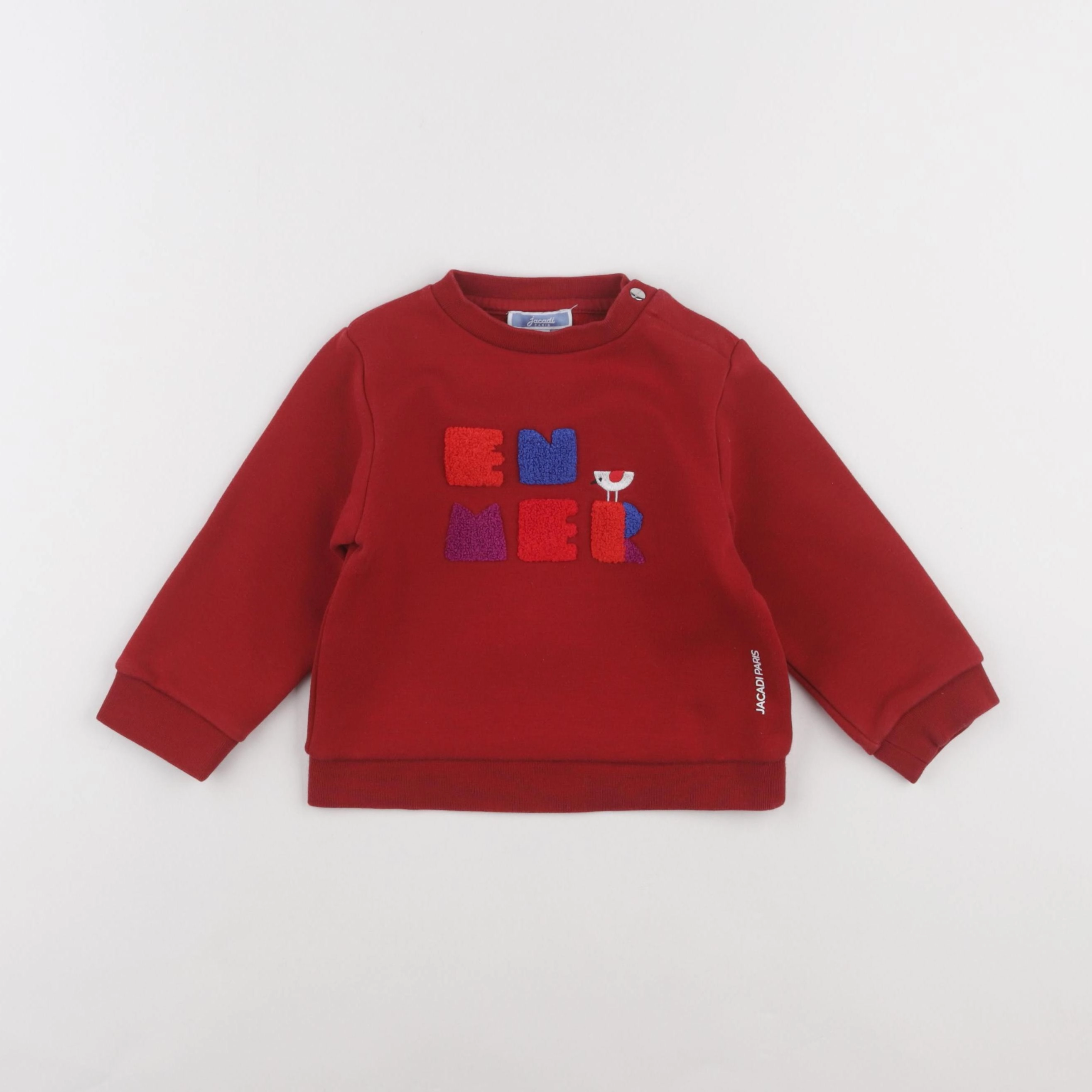 Jacadi - sweat rouge - 24 mois