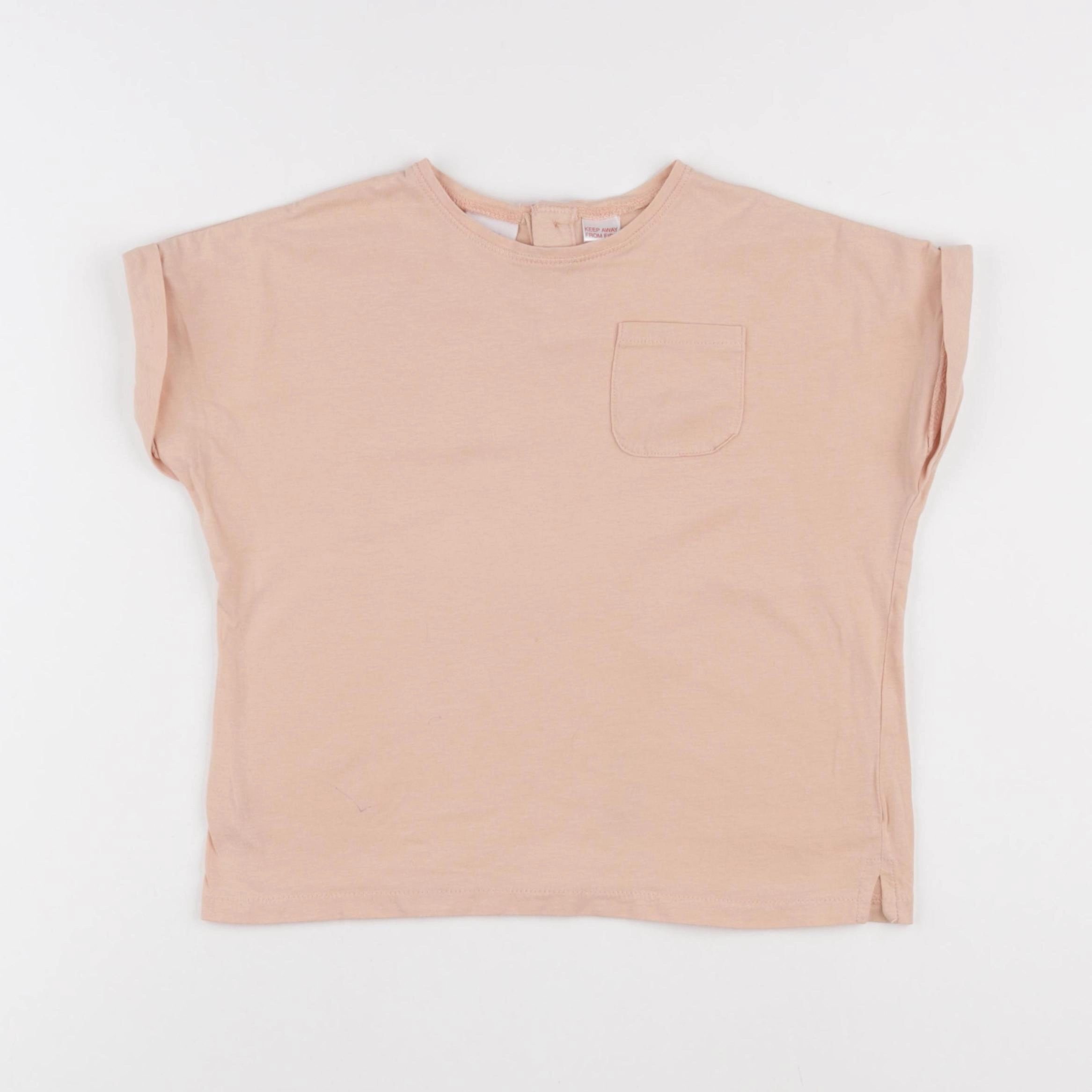 Zara - tee-shirt beige - 4/5 ans