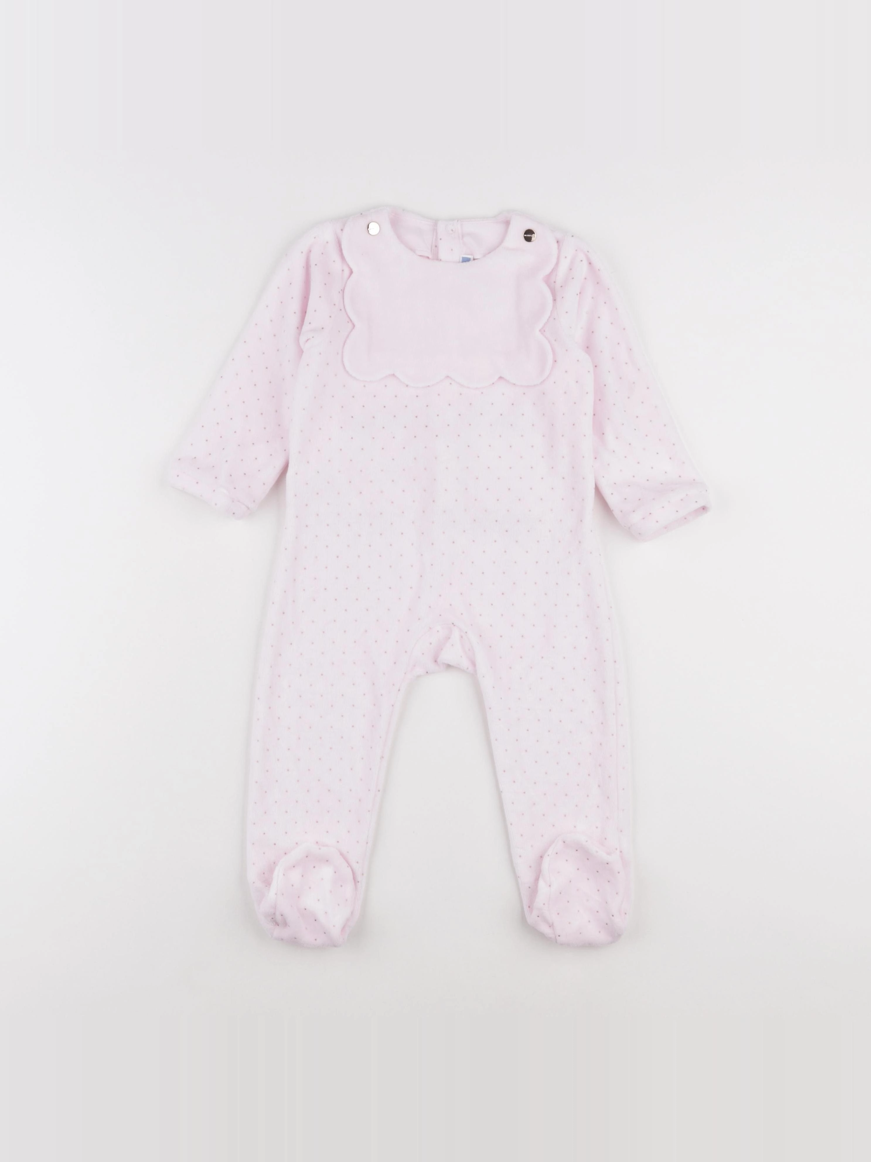Jacadi - pyjama velours rose - 18 mois