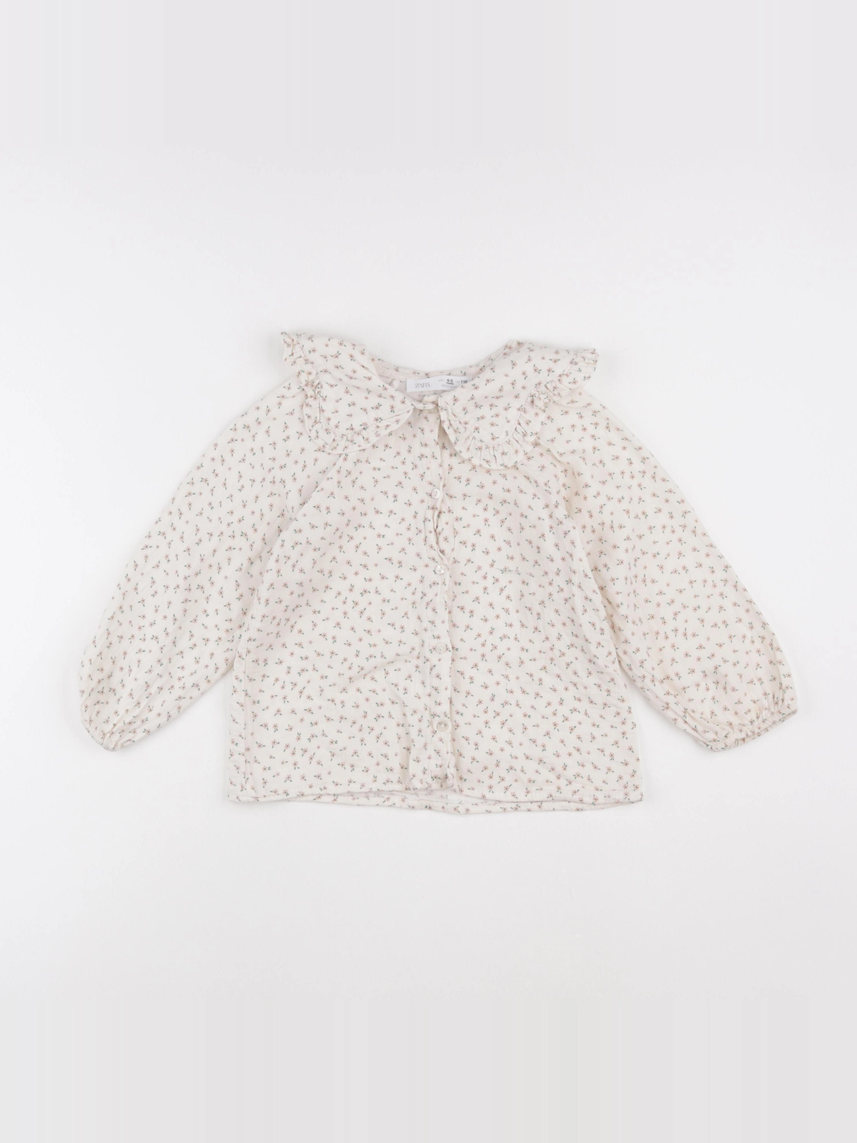 Zara - blouse beige - 4/5 ans
