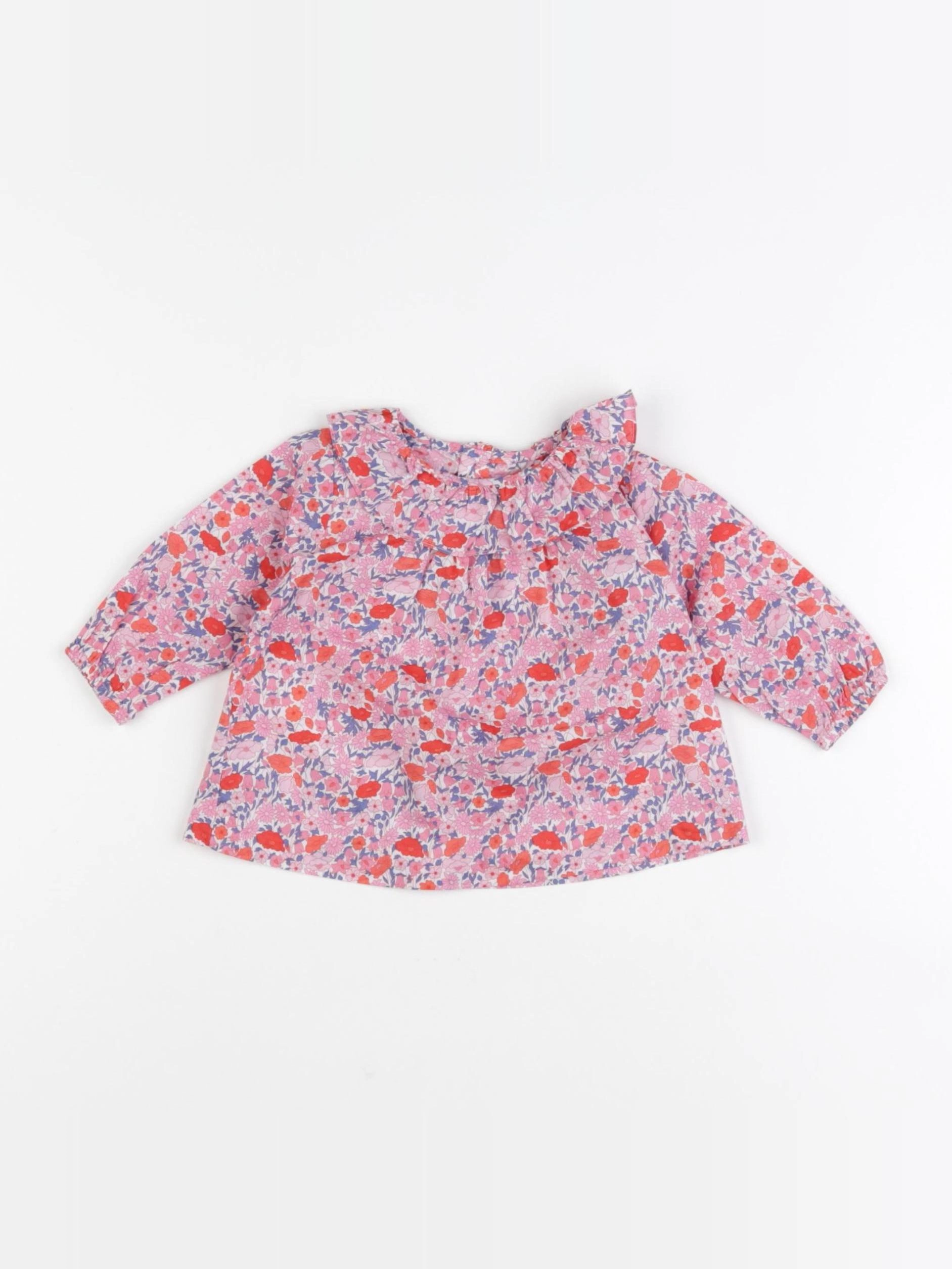 Jacadi - blouse liberty multicolore - 3 mois