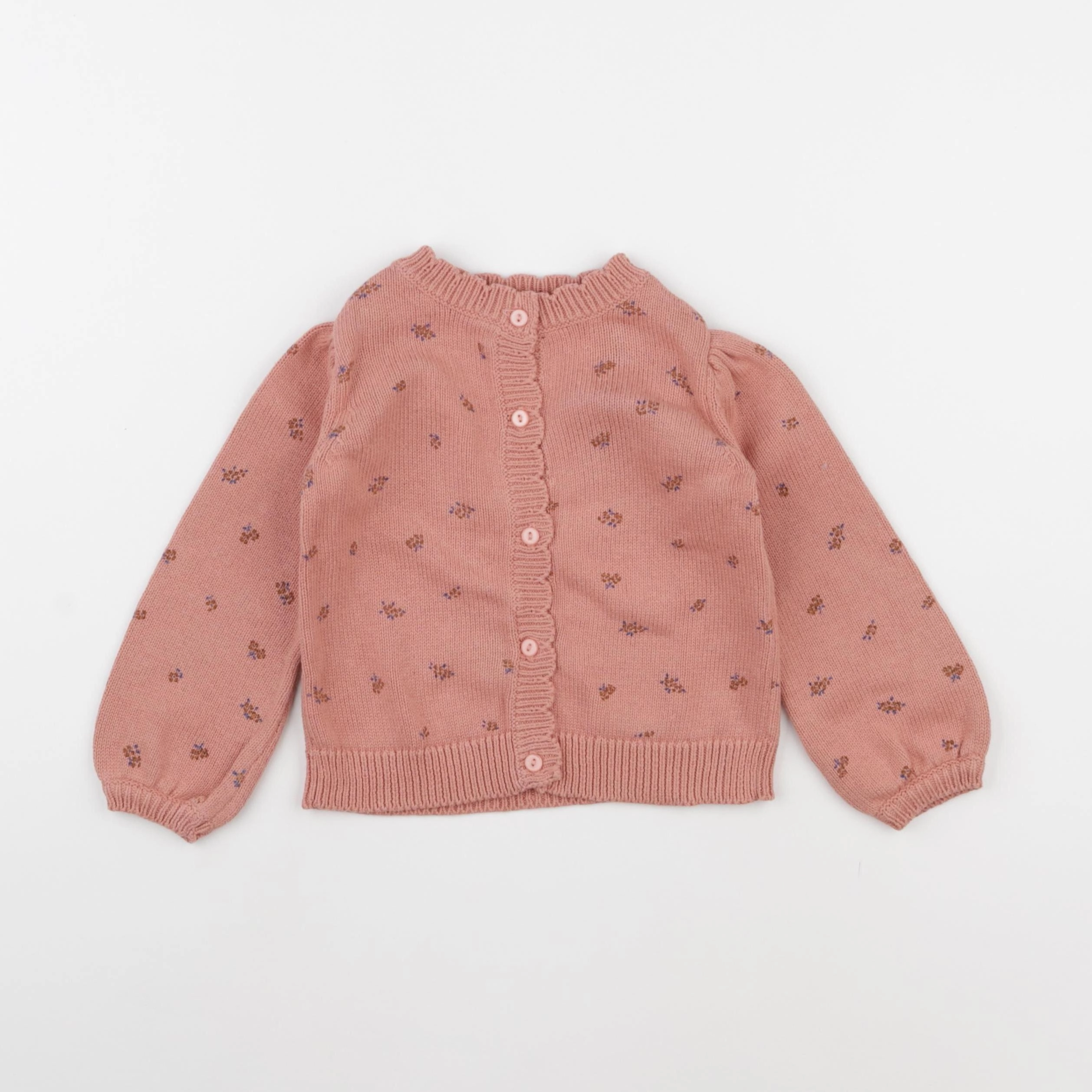 Vertbaudet - gilet rose - 3 ans