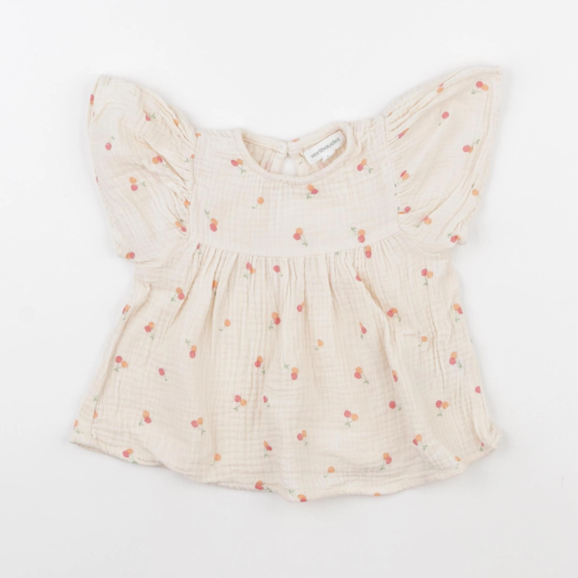 Vertbaudet - blouse beige - 3 ans